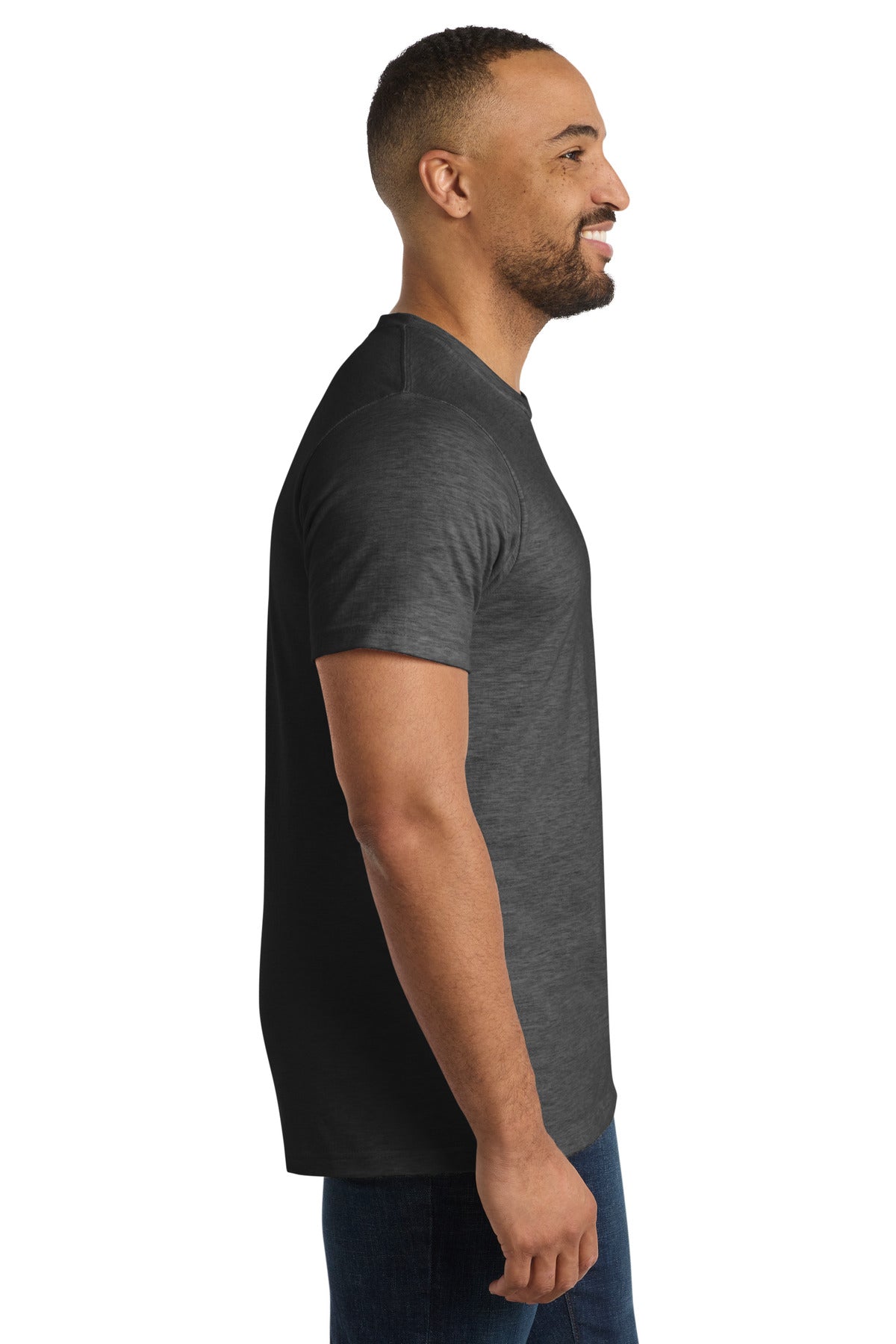 Dark Hthr Grey Port & Co Bouncer Tee PC600