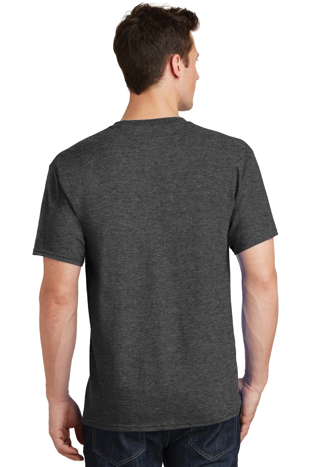 Dark Hthr Grey Port & Co Tall Core Cotton Tee PC54T