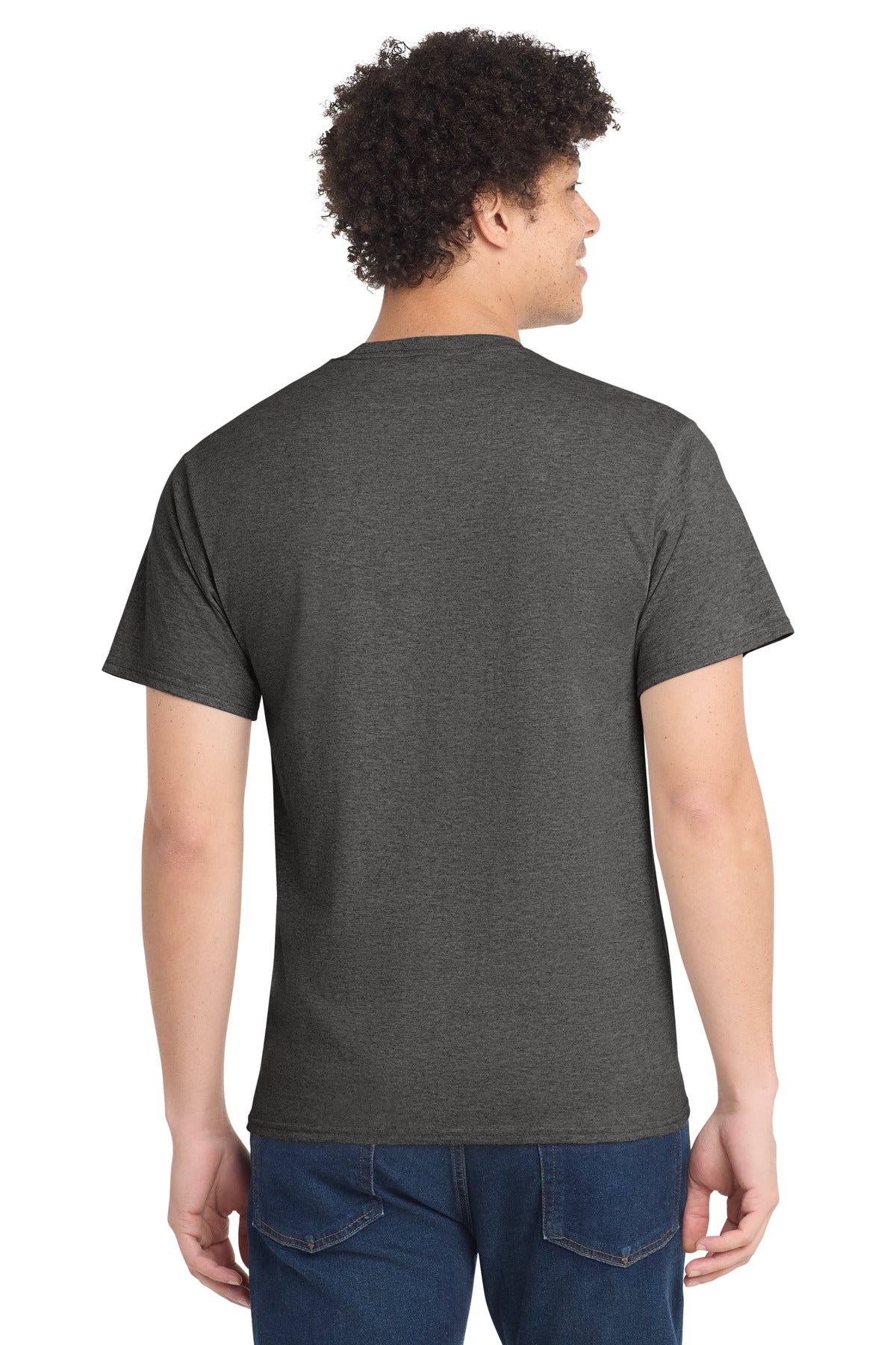 Dark Hthr Grey Port & Co Tall Core Cotton Tee PC54T