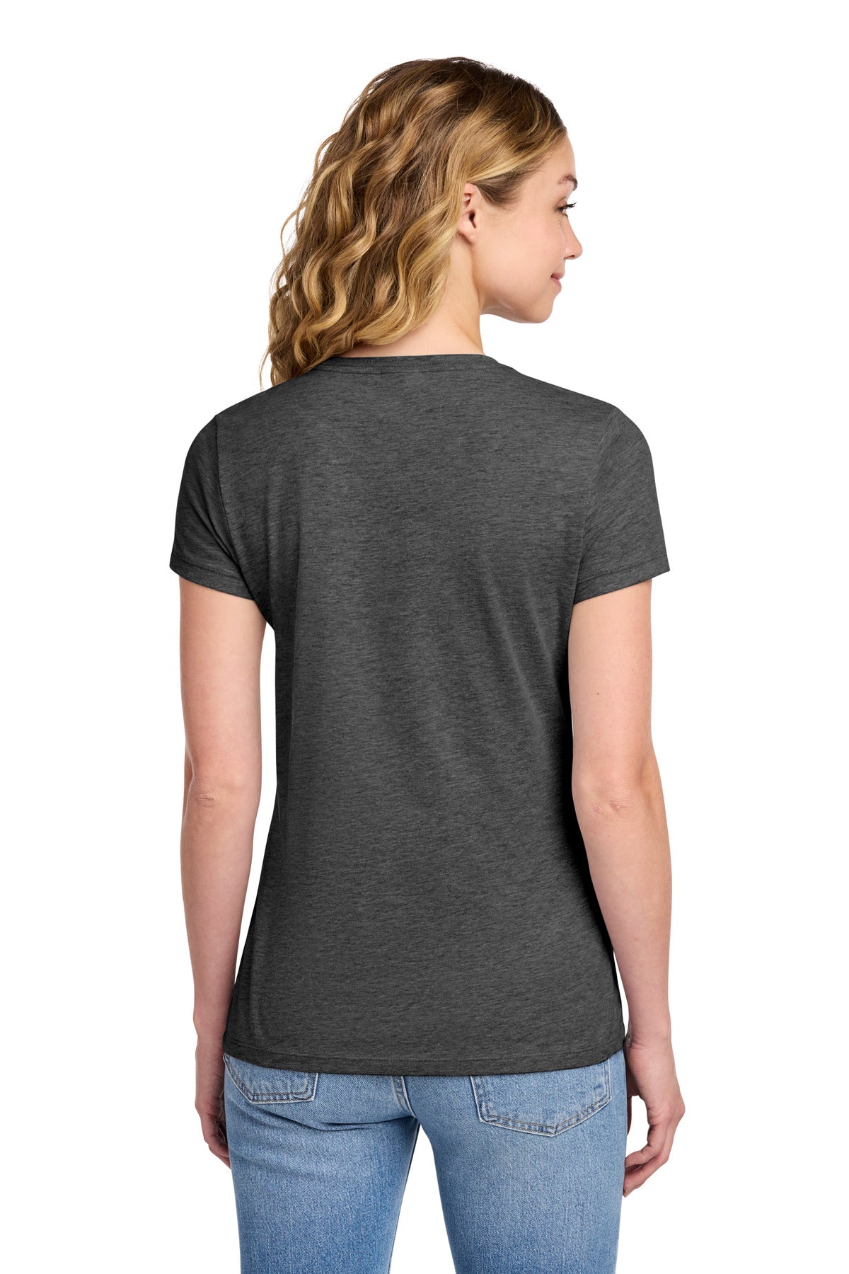 Dark Hthr Grey Port & Co Women's Fan Favorite Tee. LPC450