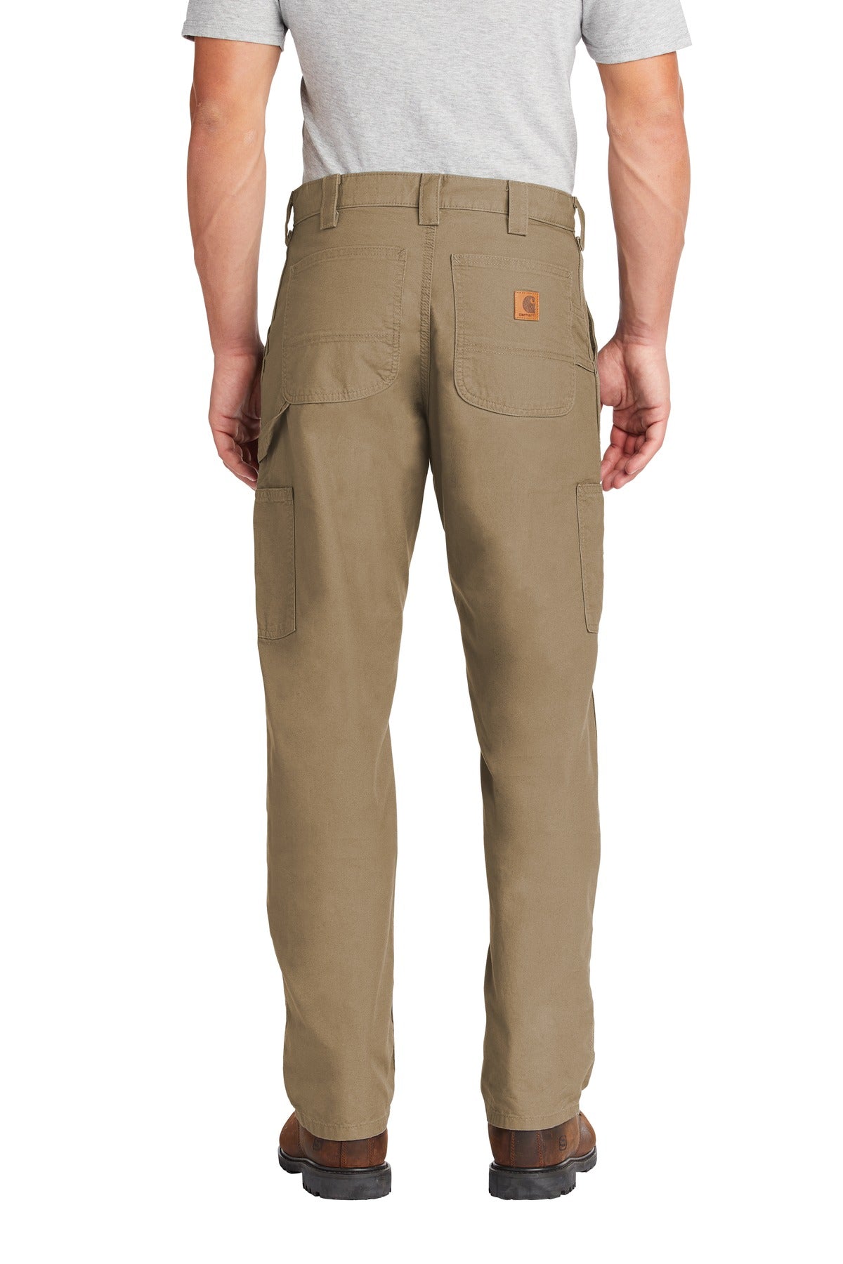 Dark Khaki Carhartt Canvas Work Dungaree. CTB151