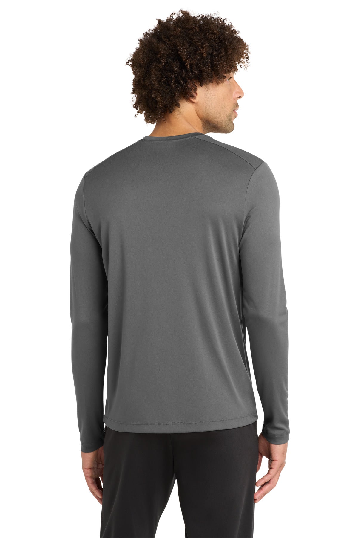 Dark Smoke Gry Sport-Tek Posi-UV Pro Long Sleeve Tee. ST420LS