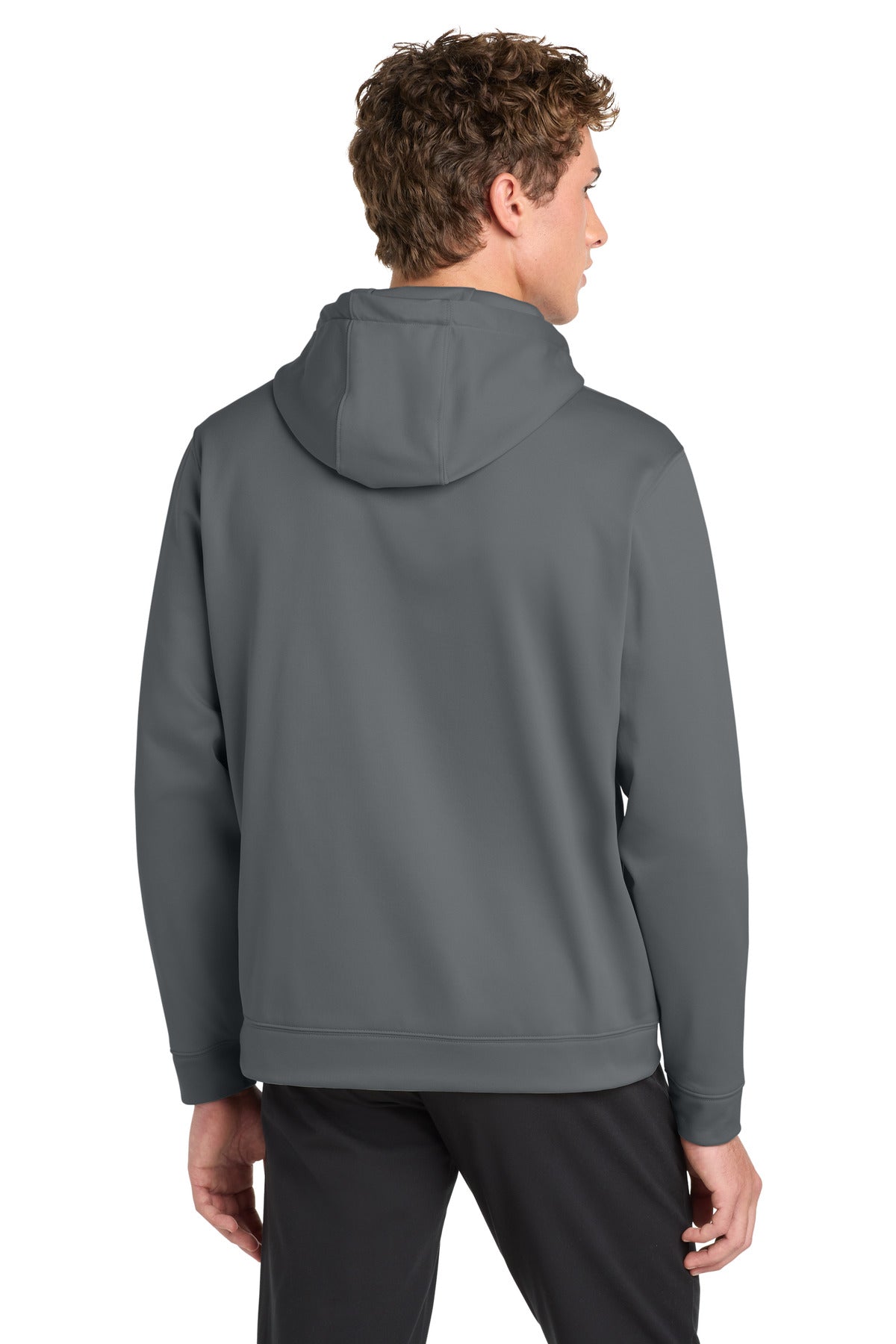 Dark Smoke Gry Sport-Tek Sport-Wick Fleece Hooded Pullover. F244