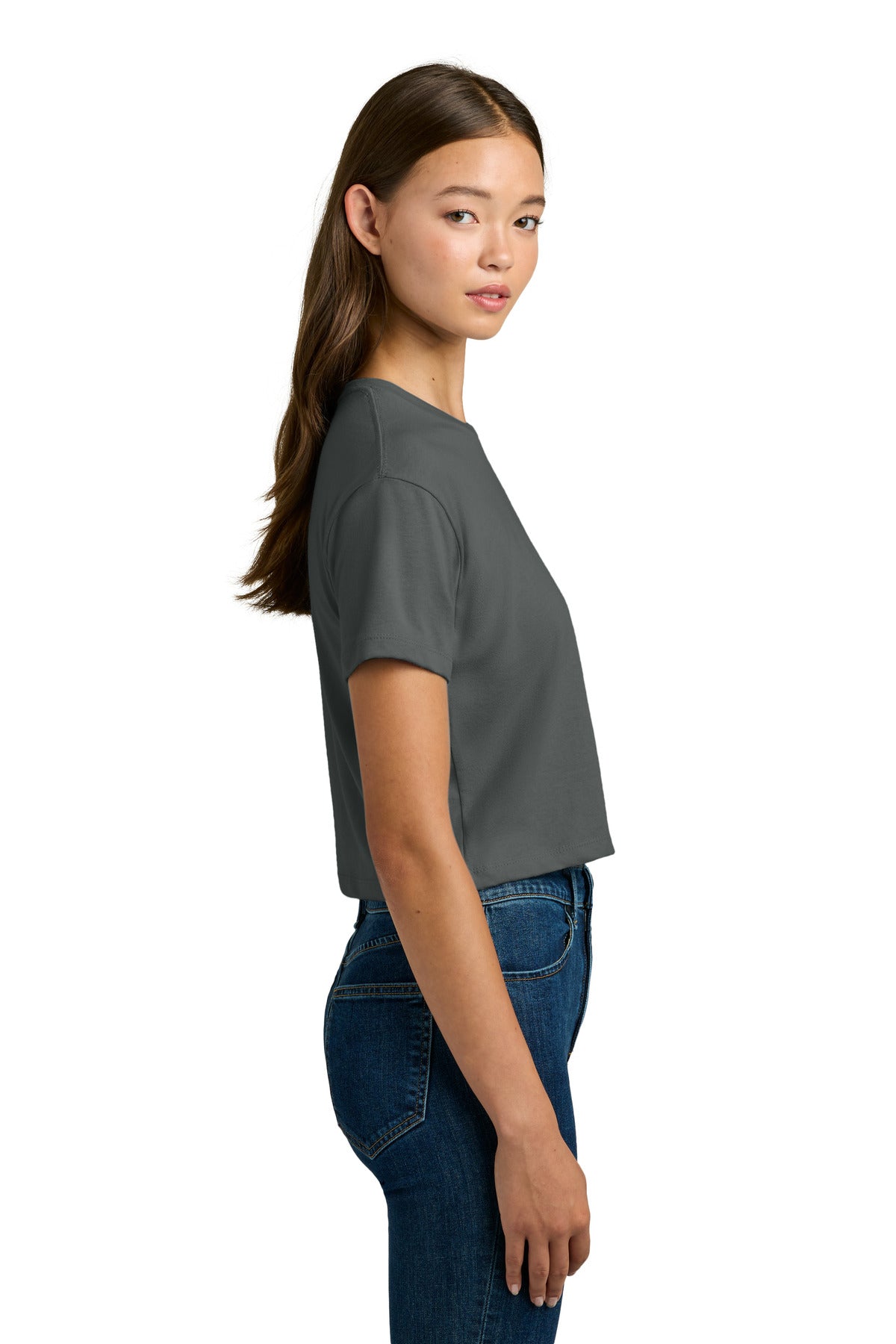 DarkGray Next Level Apparel Women's Ideal Crop Top NL1580