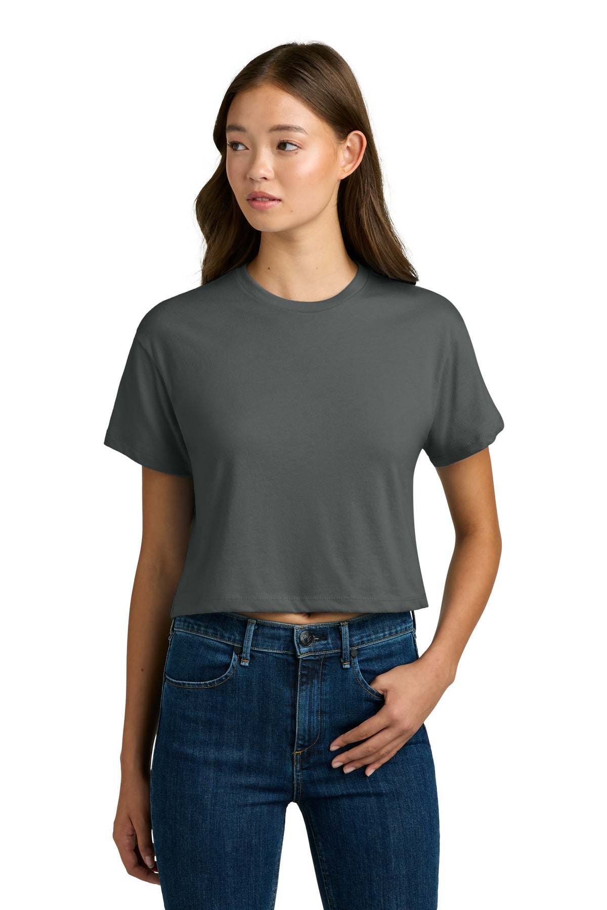 DarkGray Next Level Apparel Women's Ideal Crop Top NL1580