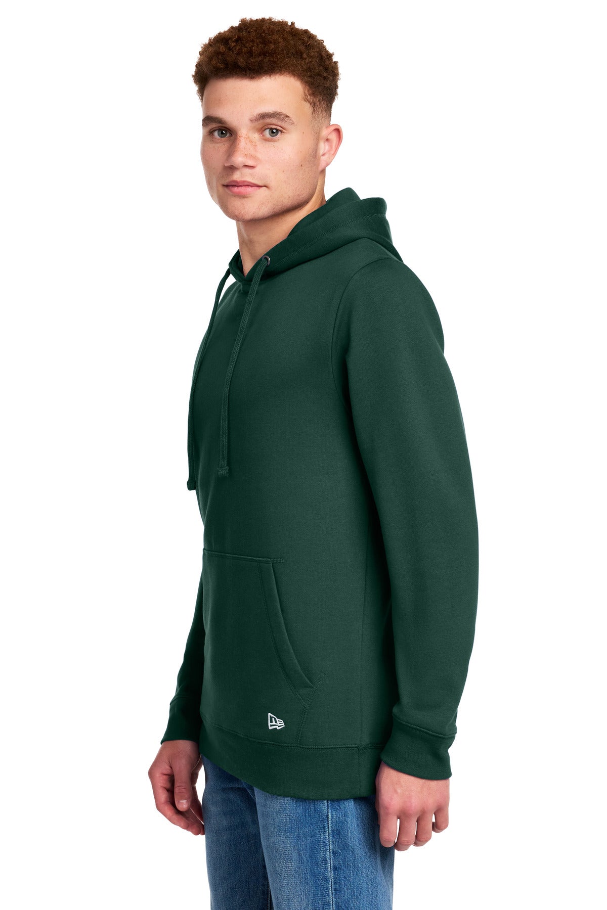 DarkGreen New Era Comeback Fleece Pullover Hoodie NEA550