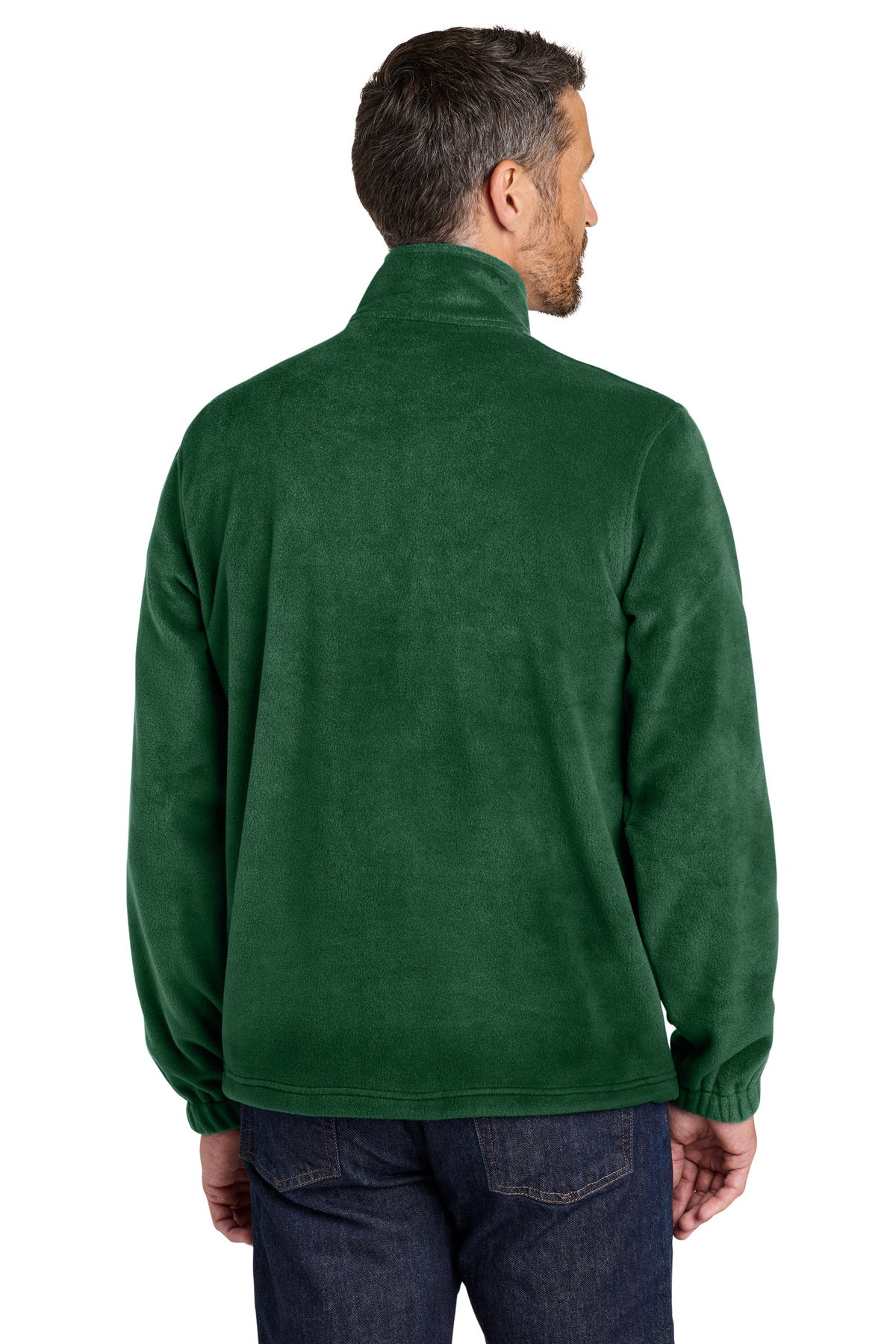 DarkGreen Port Authority Plush Fleece Full-Zip Jacket F190