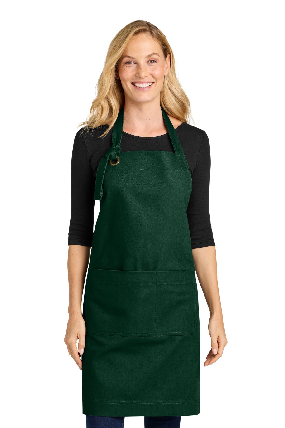 DarkGreen Port Authority Signature Heavy Twill Bib Apron A900