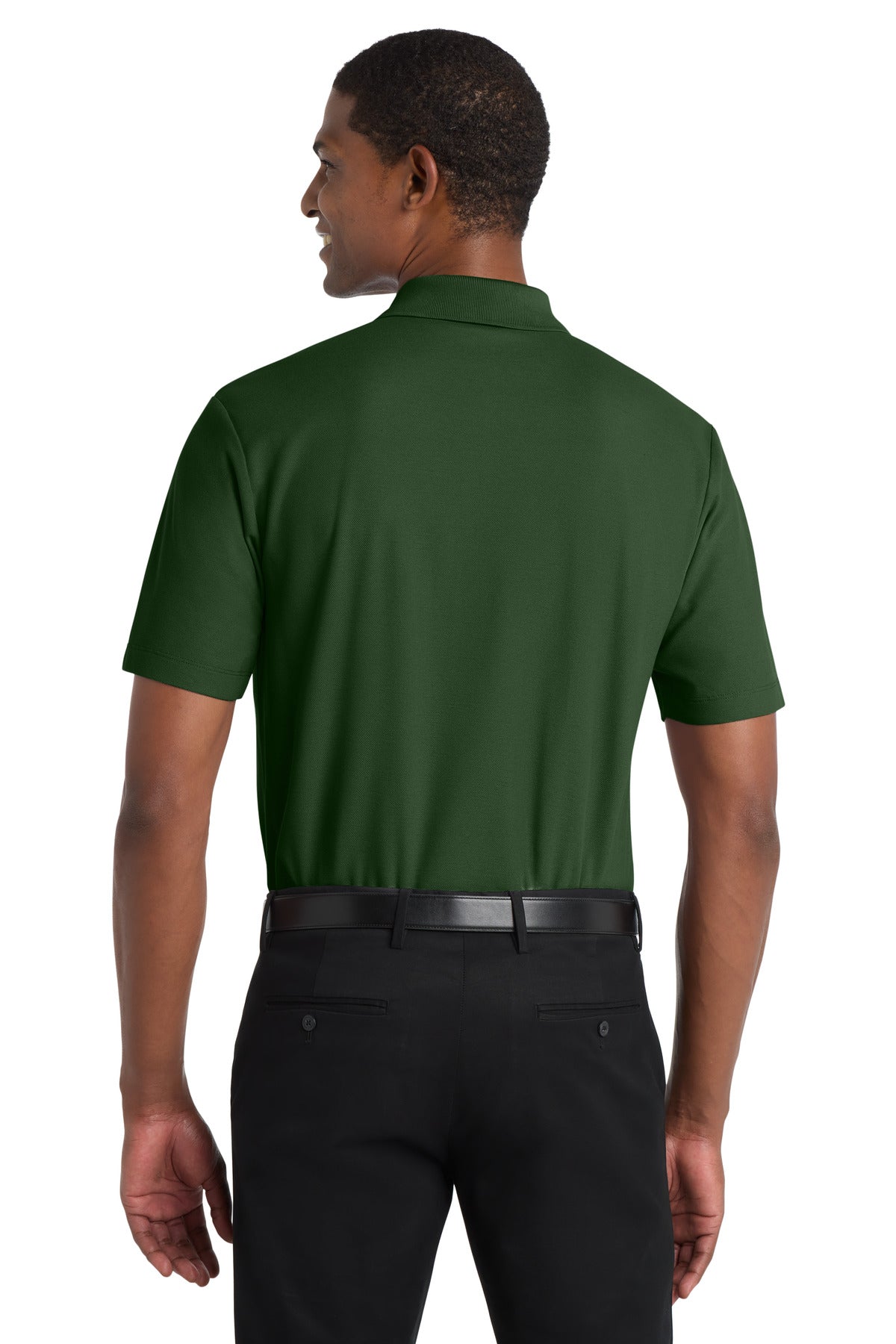DarkGreen Port Authority SuperPro React Polo. K810