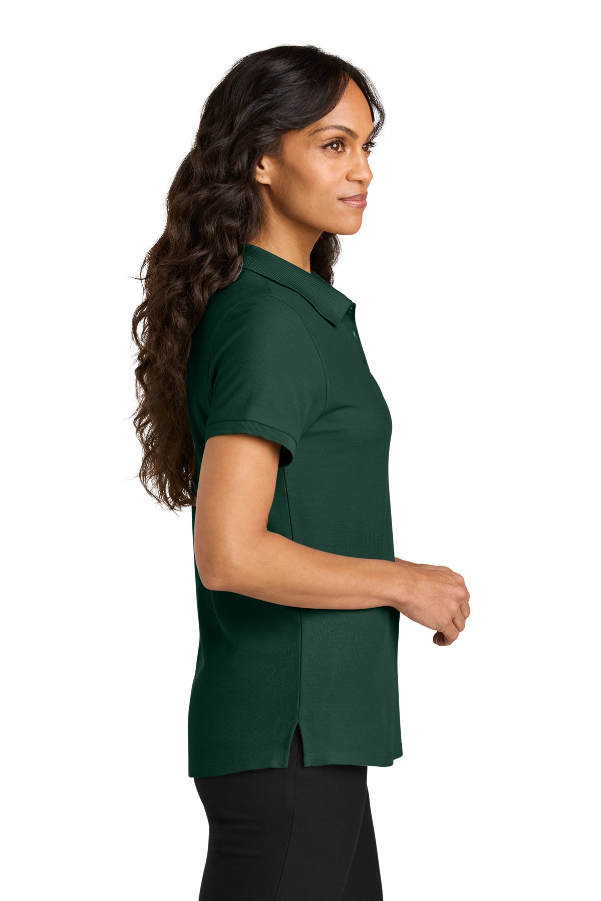 DarkGreen Port Authority Women's Wearever Signature Pique Polo LK200