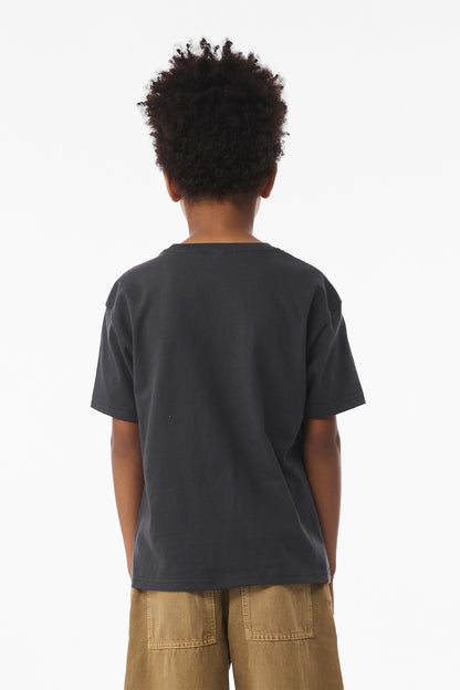DarkGrey BELLA+CANVAS Youth 6-Ounce Heavyweight Tee BC3010Y