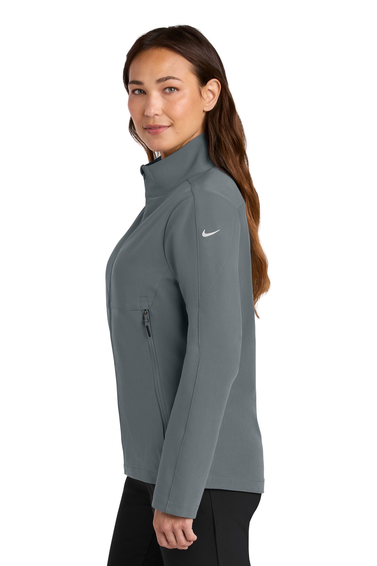 DarkGrey Nike Women's Full-Zip Soft Shell Jacket NKHM7937