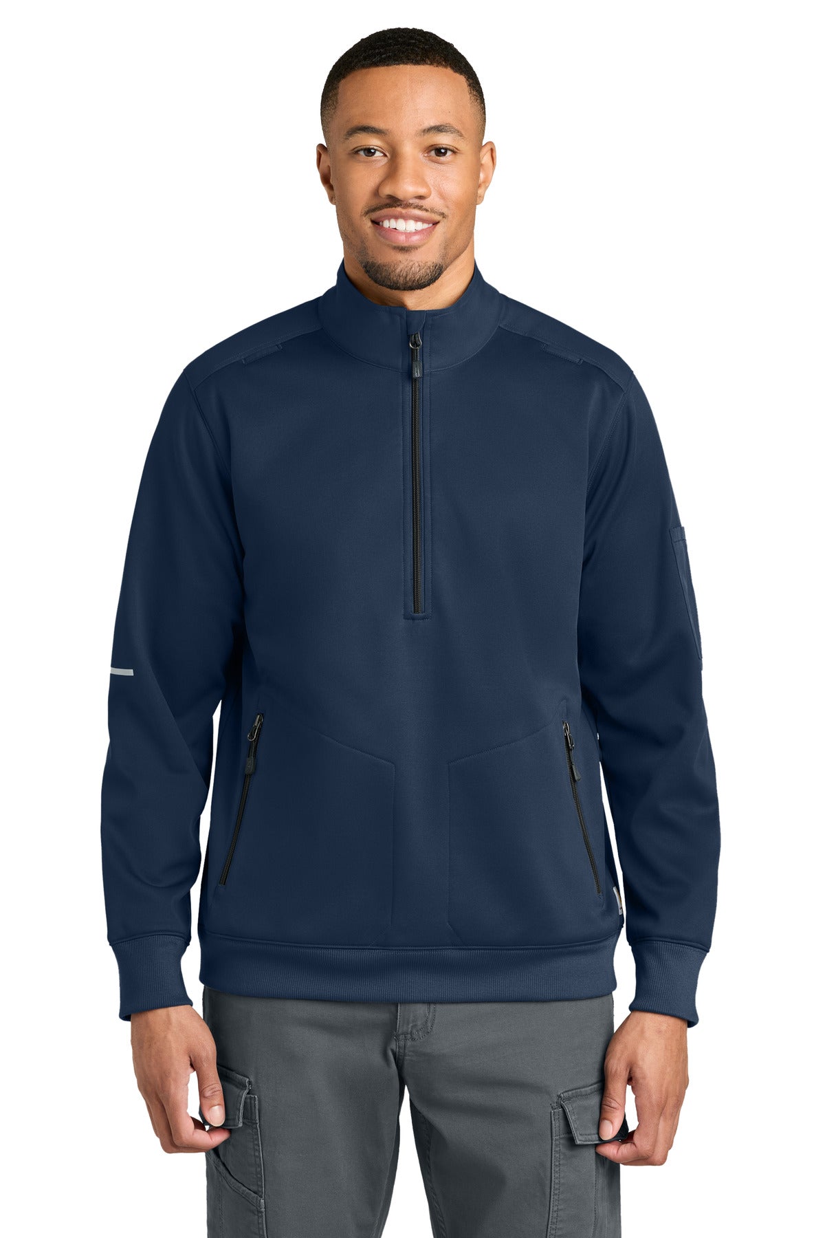 DarkNavy Carhartt FLD & RSCU 1/2-Zip Mid-Layer CTC86912