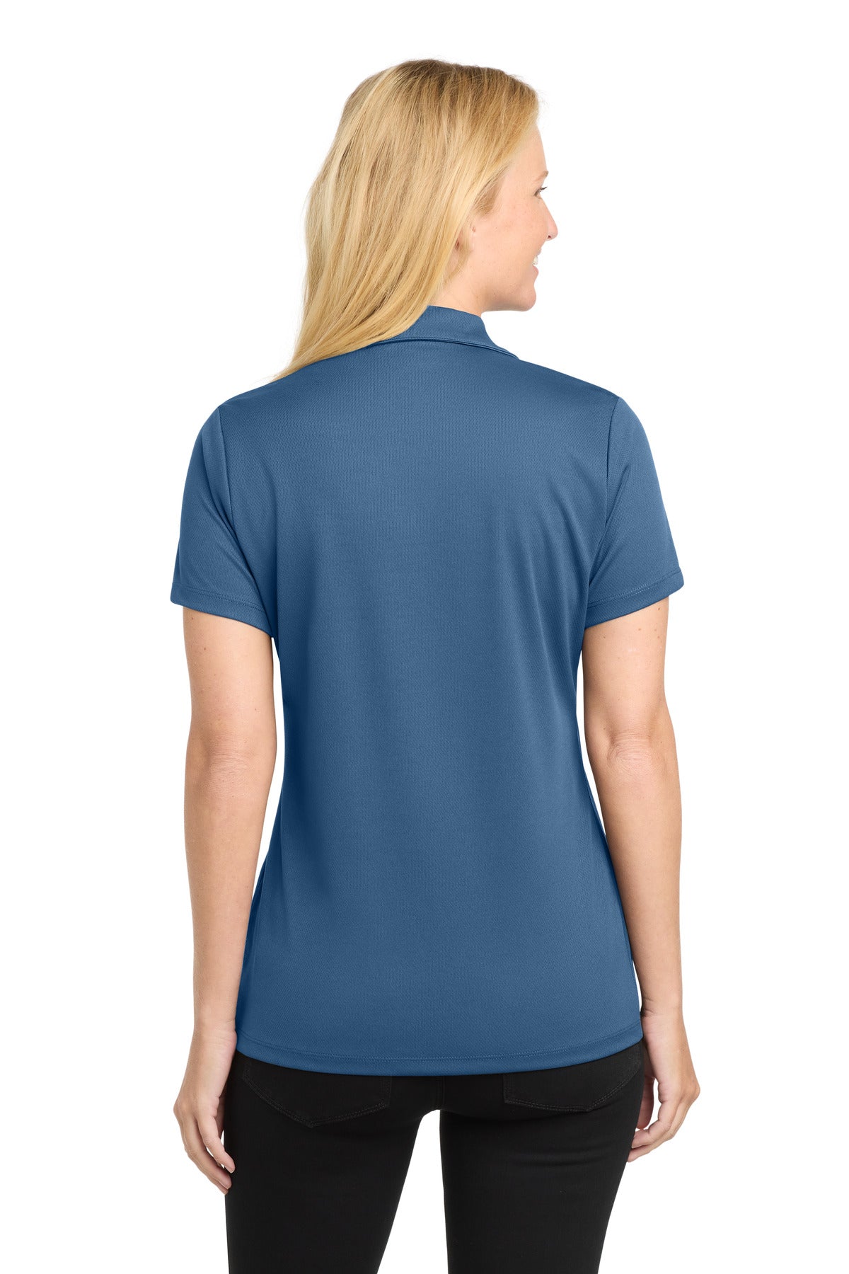 Dawn Blue Sport-Tek Women's PosiCharge RacerMesh Polo. LST640