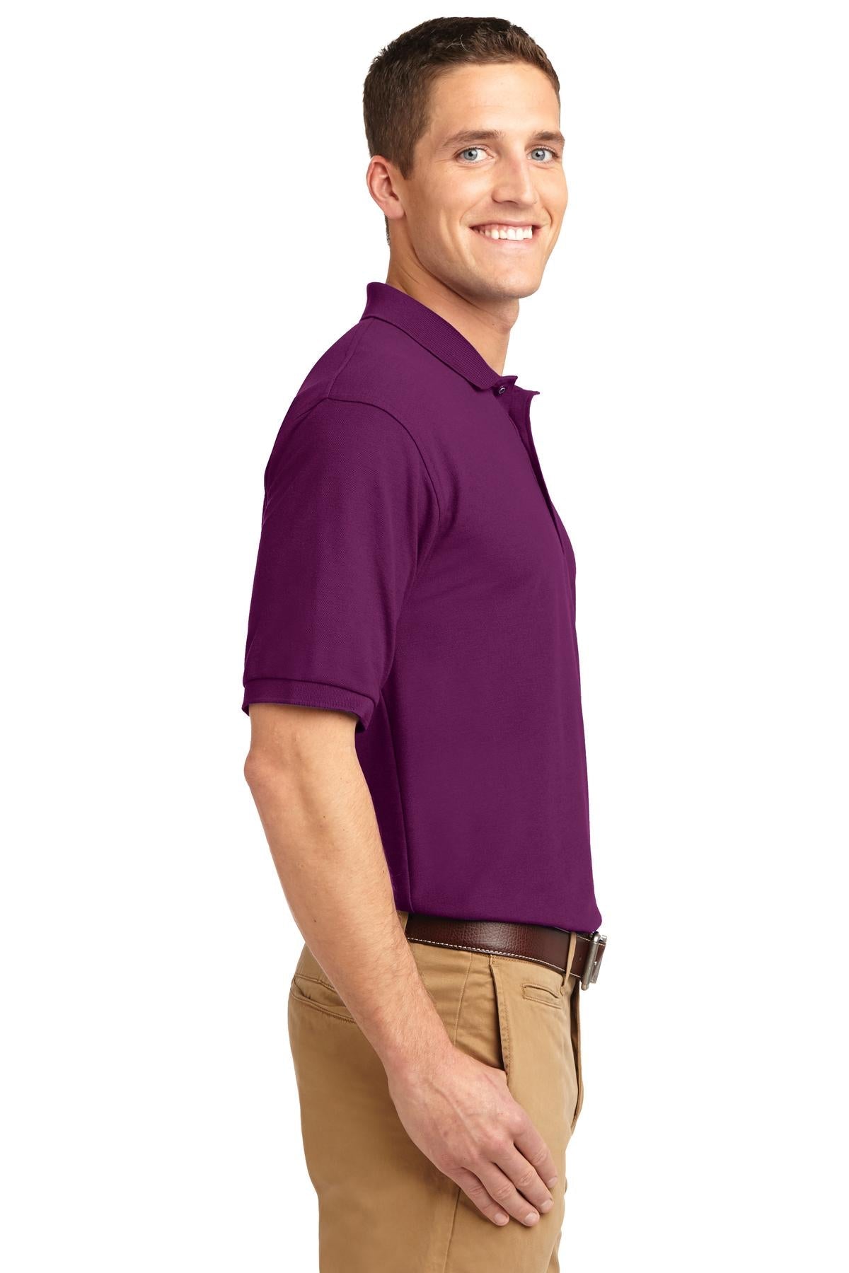 Deep Berry Port Authority Extended Size Silk Touch Polo K500ES