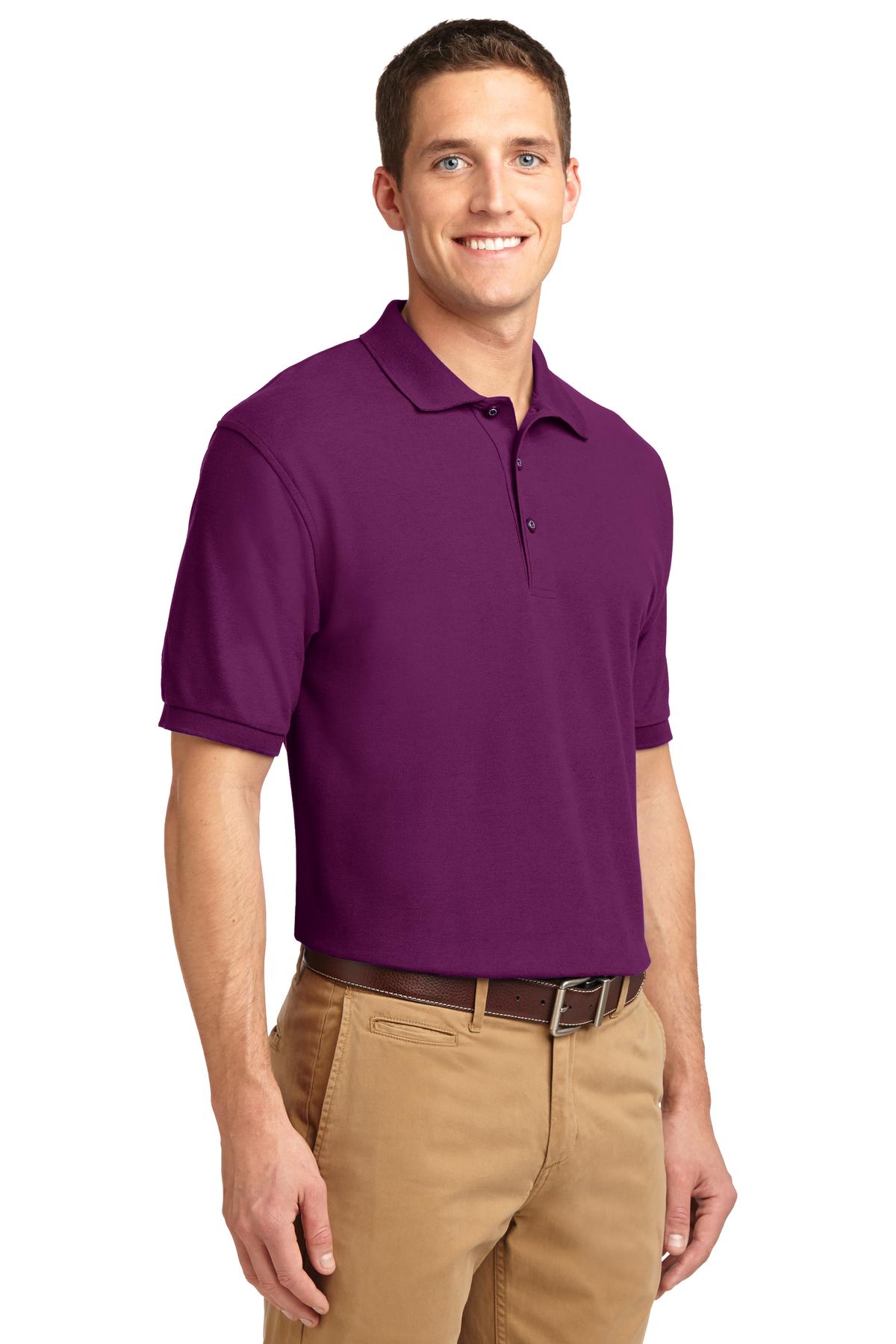 Deep Berry Port Authority Extended Size Silk Touch Polo K500ES