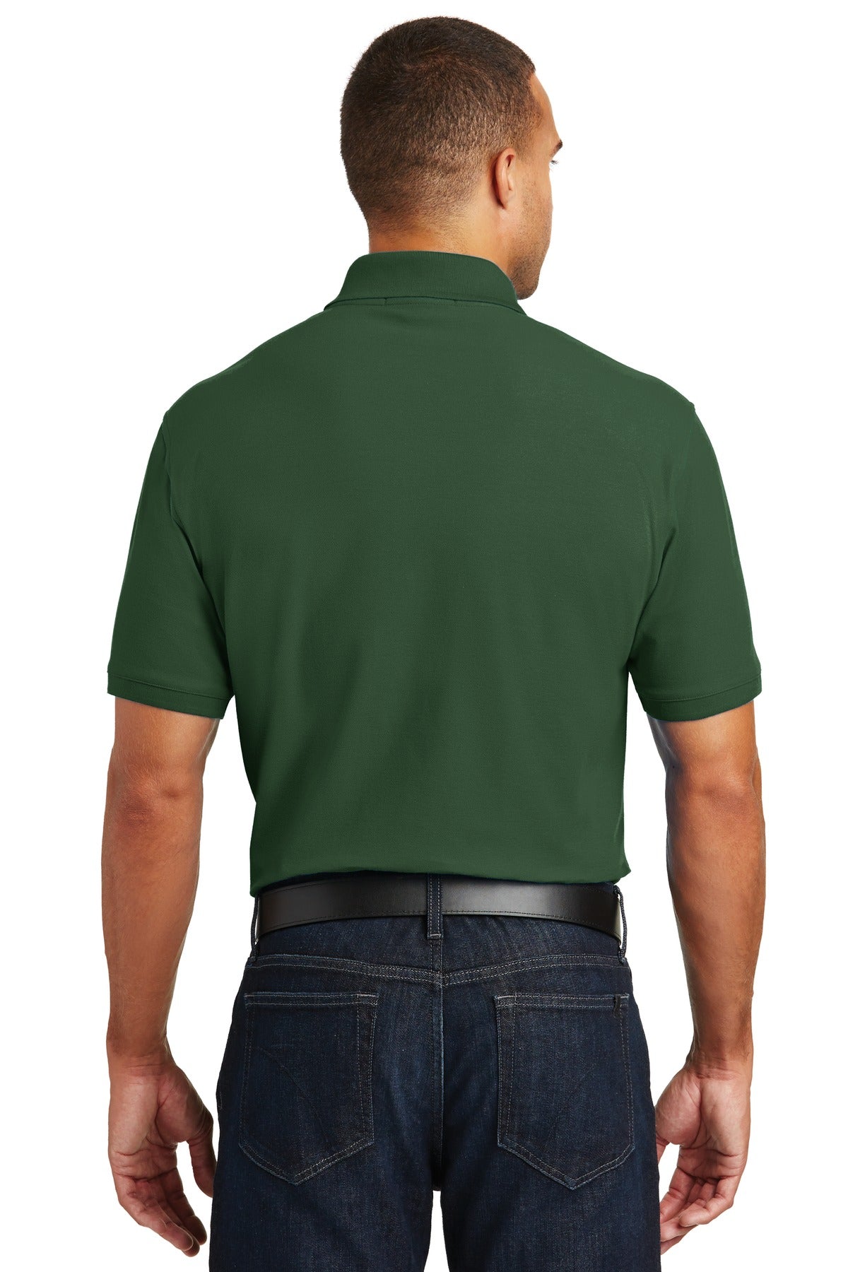 Deep For Green Port Authority Core Classic Pique Polo. K100