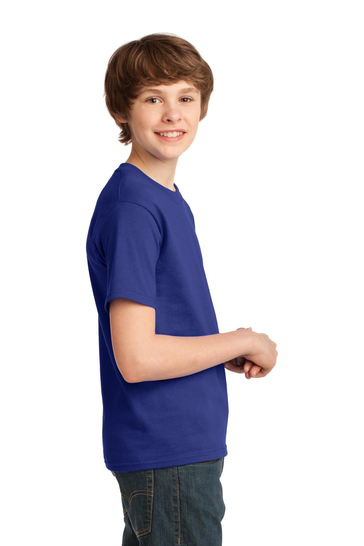Deep Marine Port & Co Youth Essential Tee. PC61Y