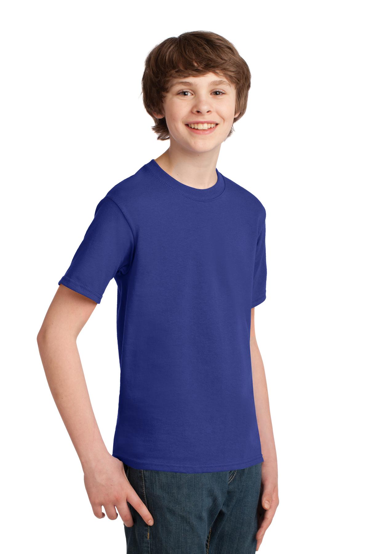 Deep Marine Port & Co Youth Essential Tee. PC61Y