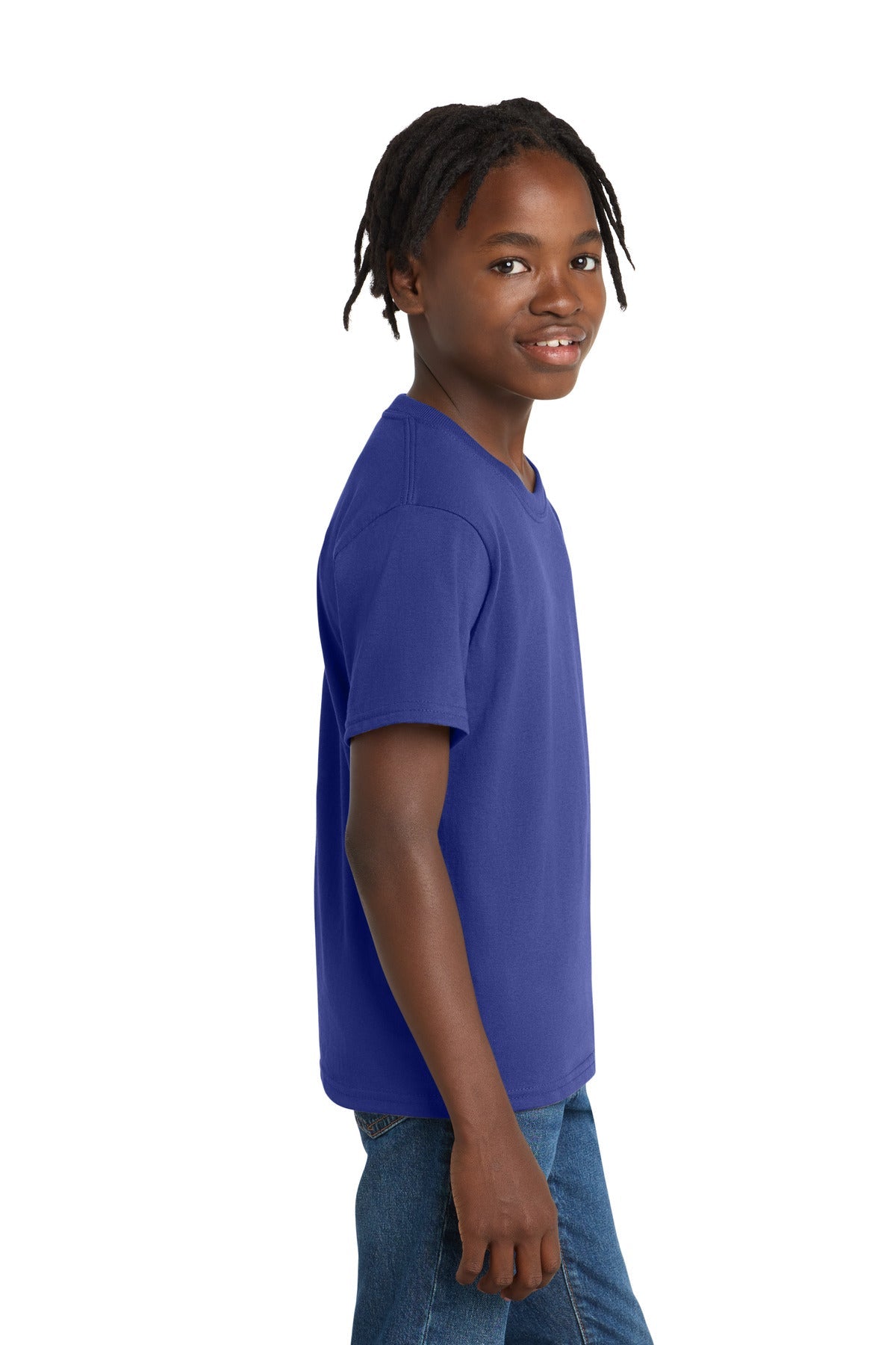 Deep Marine Port & Co Youth Essential Tee. PC61Y