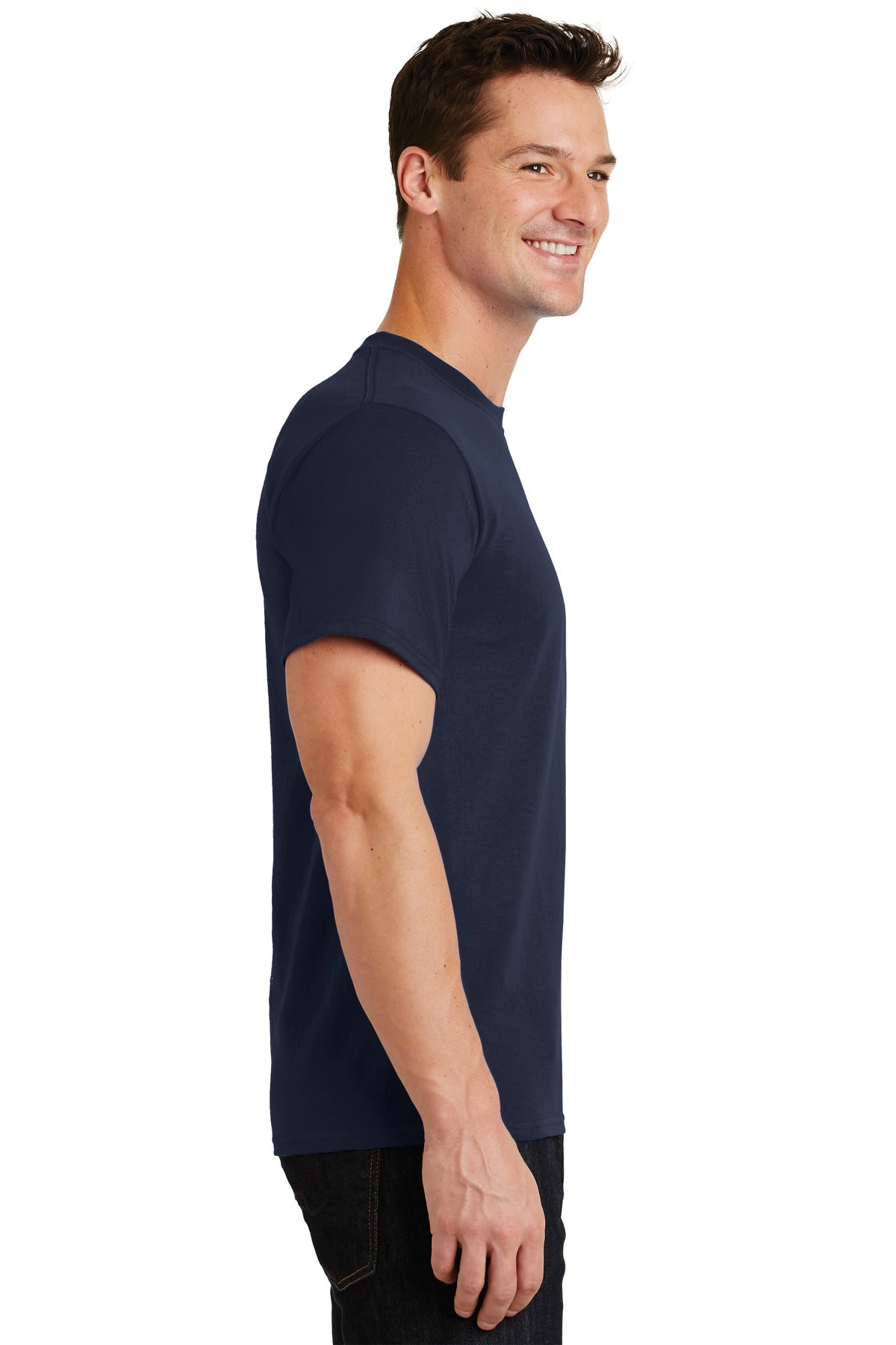 Deep Navy Port & Co Essential Tee. PC61