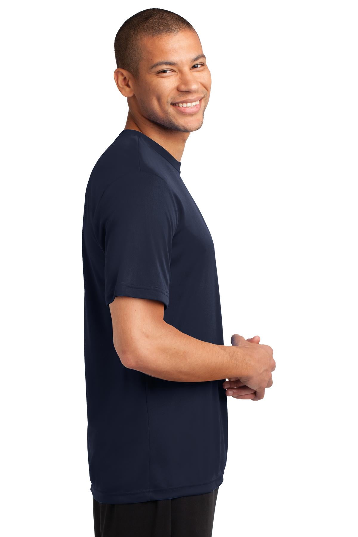 Deep Navy Port & Co Performance Tee. PC380