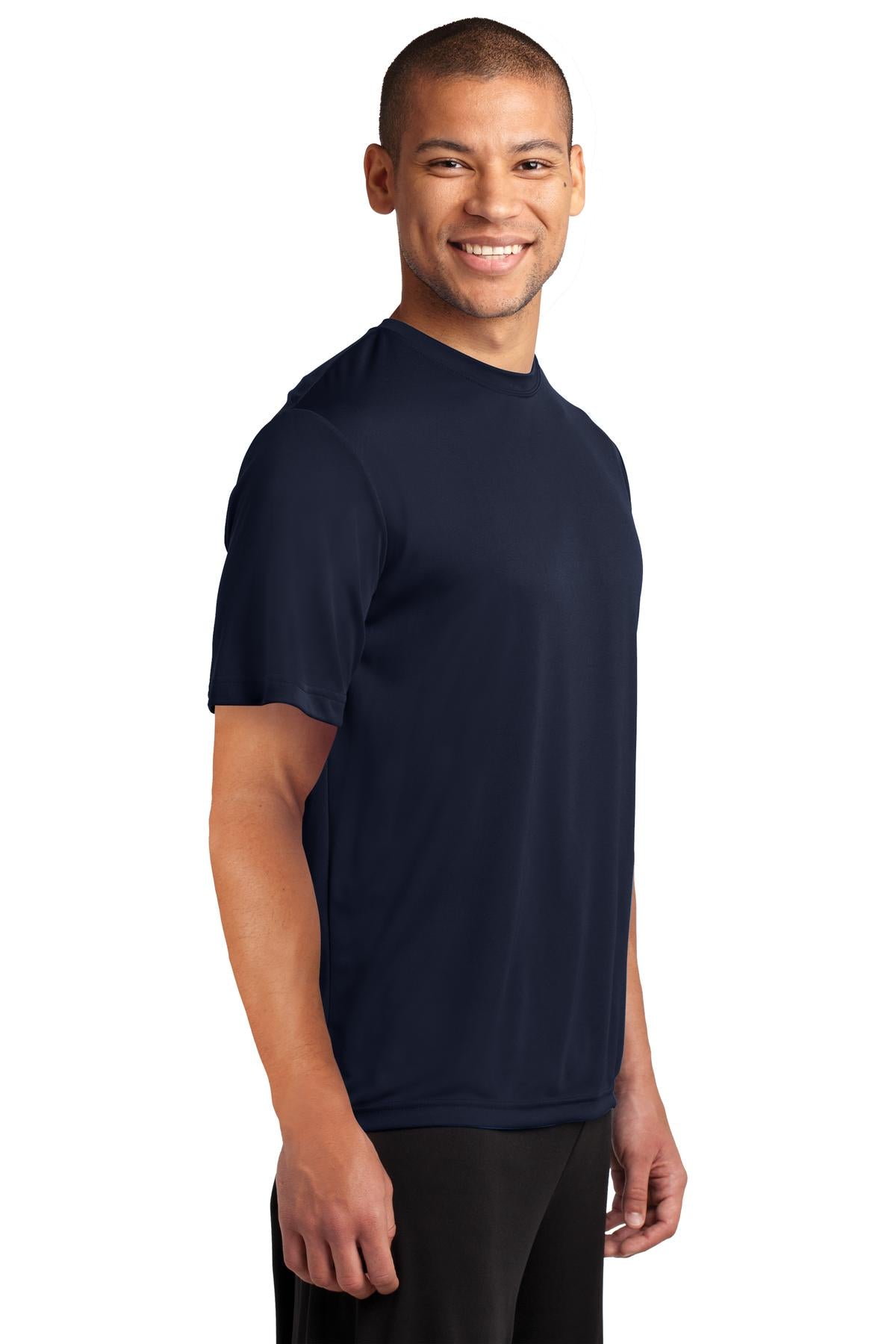 Deep Navy Port & Co Performance Tee. PC380