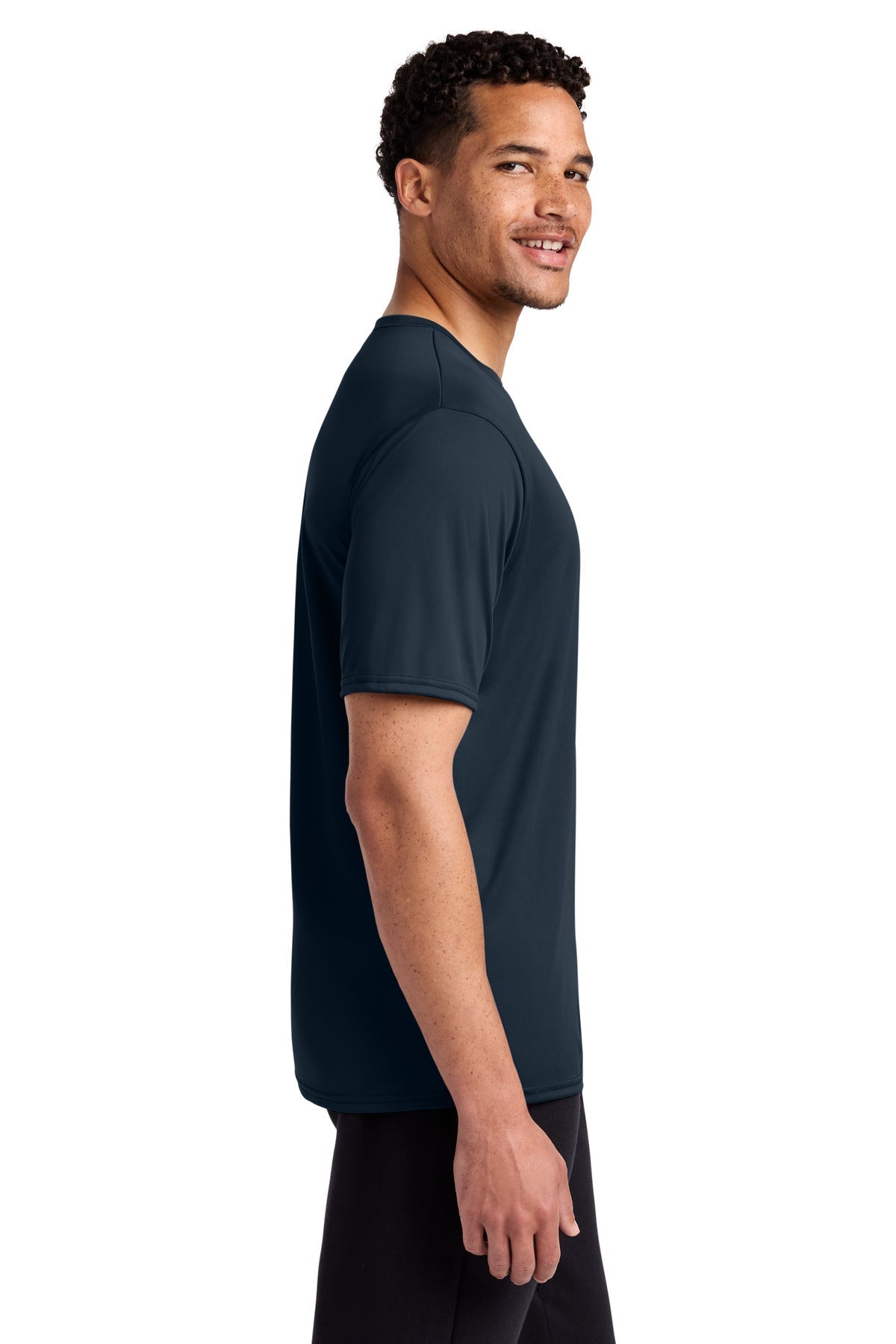 Deep Navy Port & Co Performance Tee. PC380