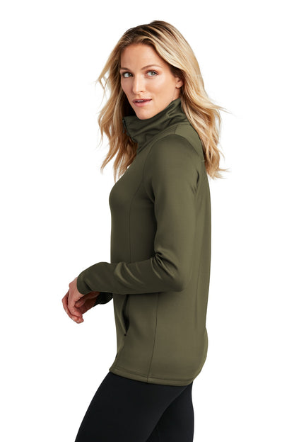 Deep Olive OGIO Women's Modern Performance Full-Zip. LOE703