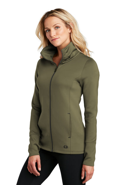 Deep Olive OGIO Women's Modern Performance Full-Zip. LOE703
