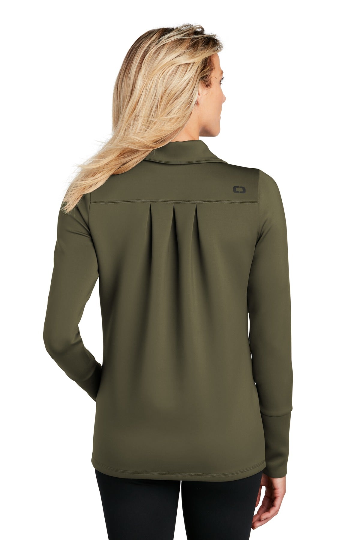 Deep Olive OGIO Women's Modern Performance Full-Zip. LOE703