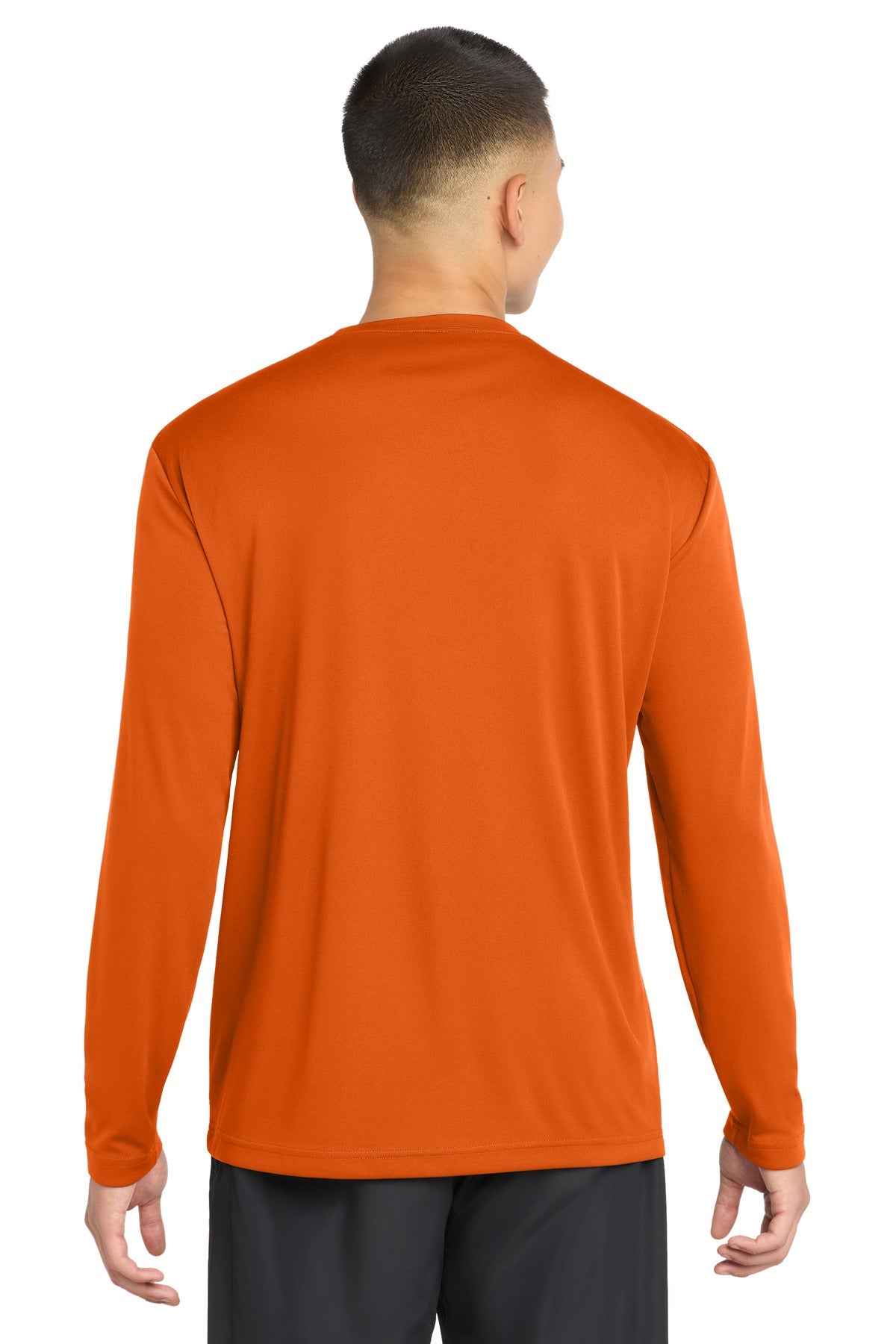 Deep Orange Sport-Tek Long Sleeve PosiCharge Competitor Tee. ST350LS
