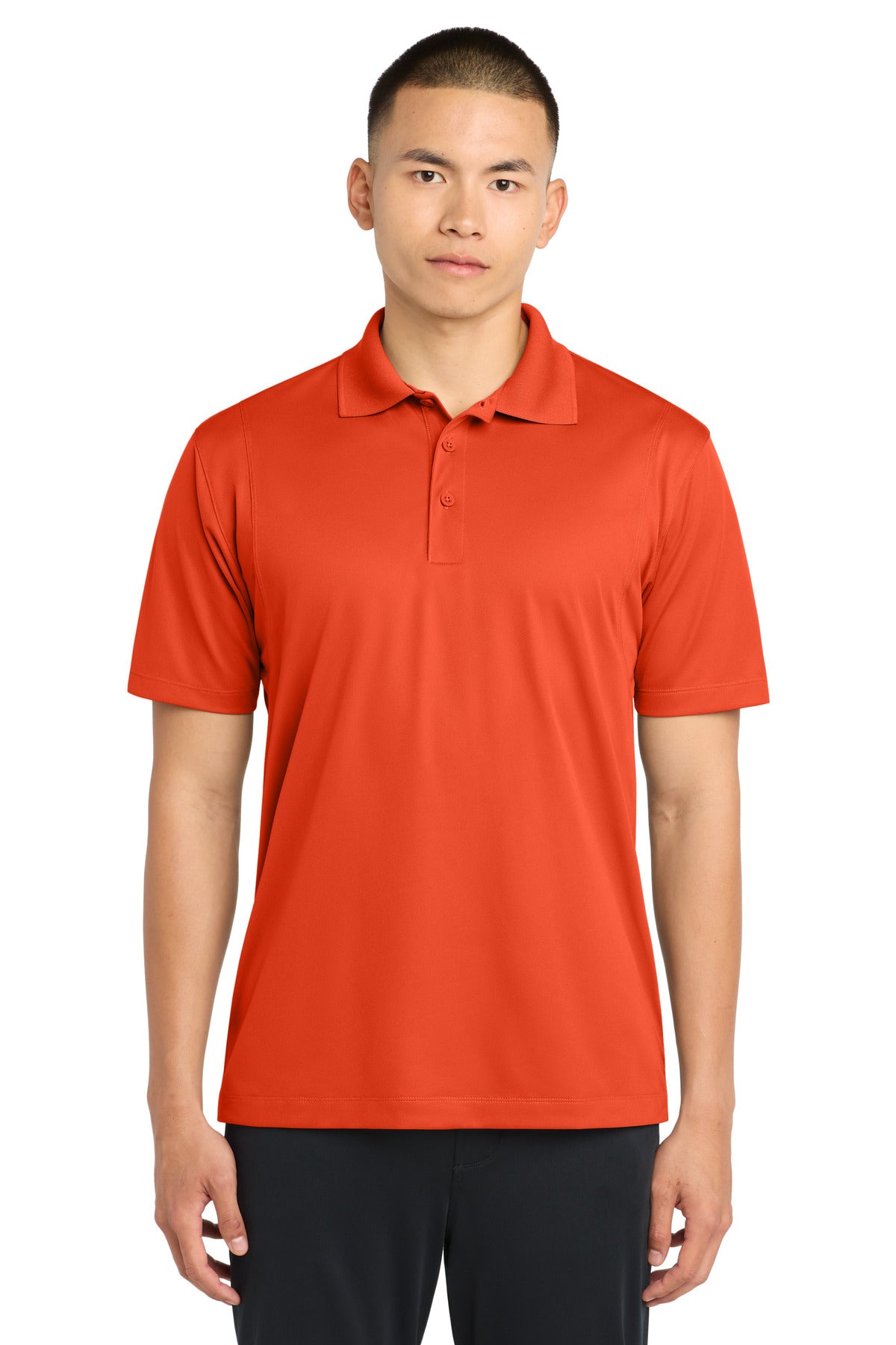Deep Orange Sport-Tek Micropique Sport-Wick Polo. ST650