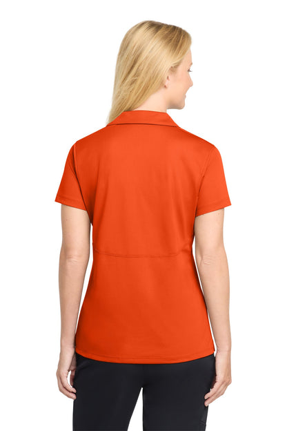 Deep Orange Sport-Tek Women's Micropique Sport-Wick Polo. LST650