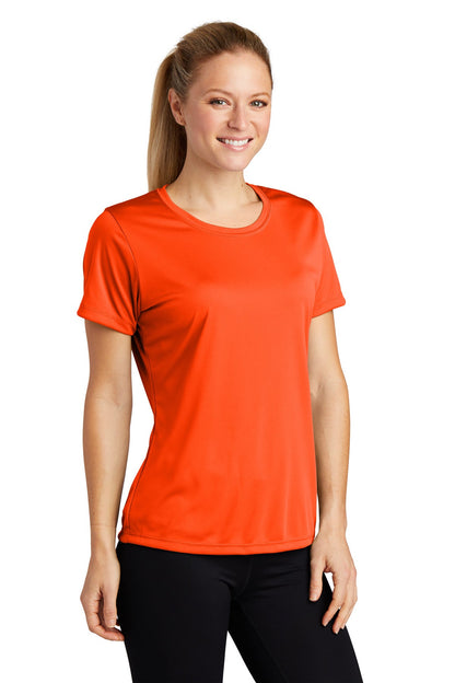 Deep Orange Sport-Tek Women's PosiCharge Competitor Tee. LST350