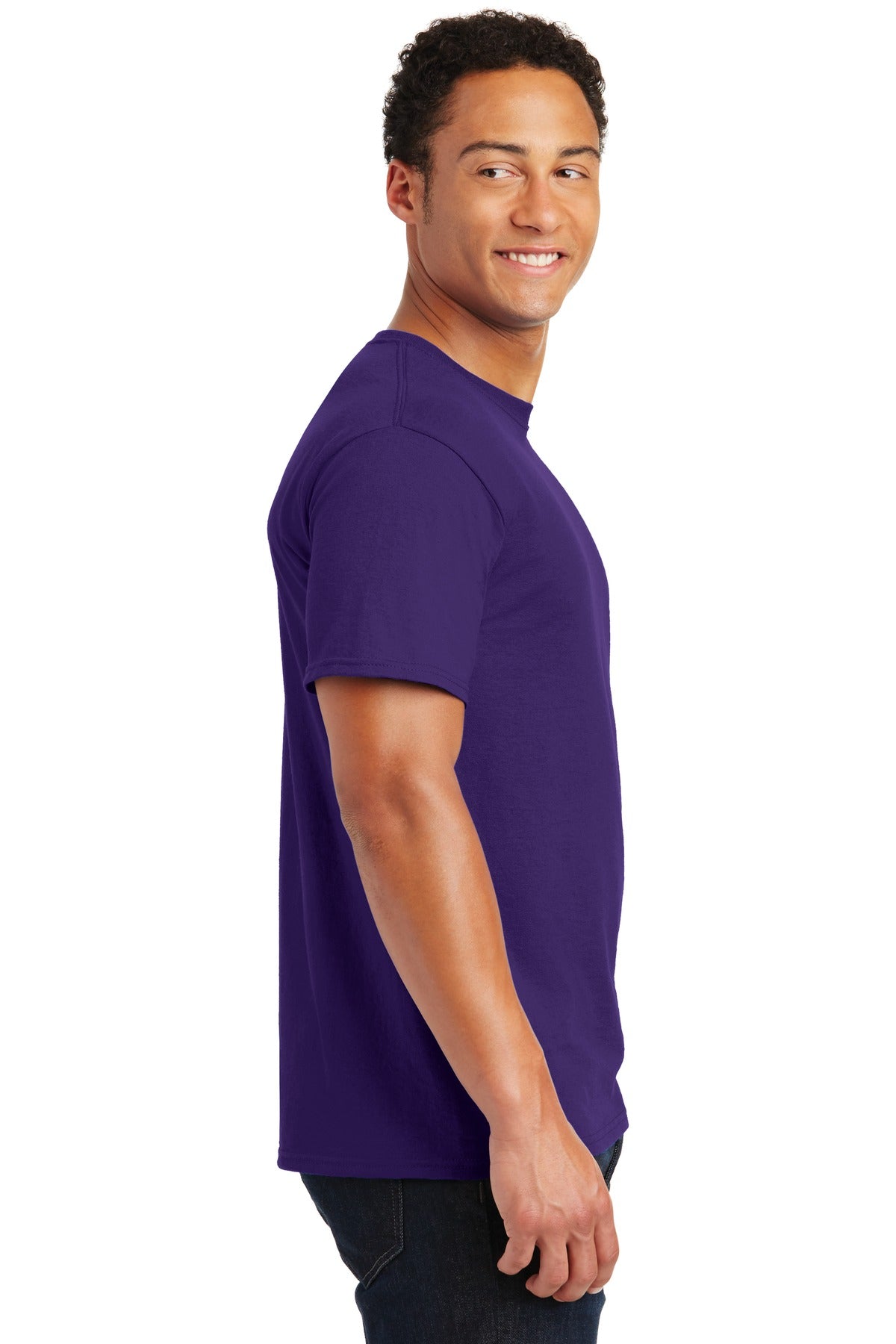 Deep Purple Jerzees - Dri-Power 50/50 Cotton/Poly T-Shirt. 29M