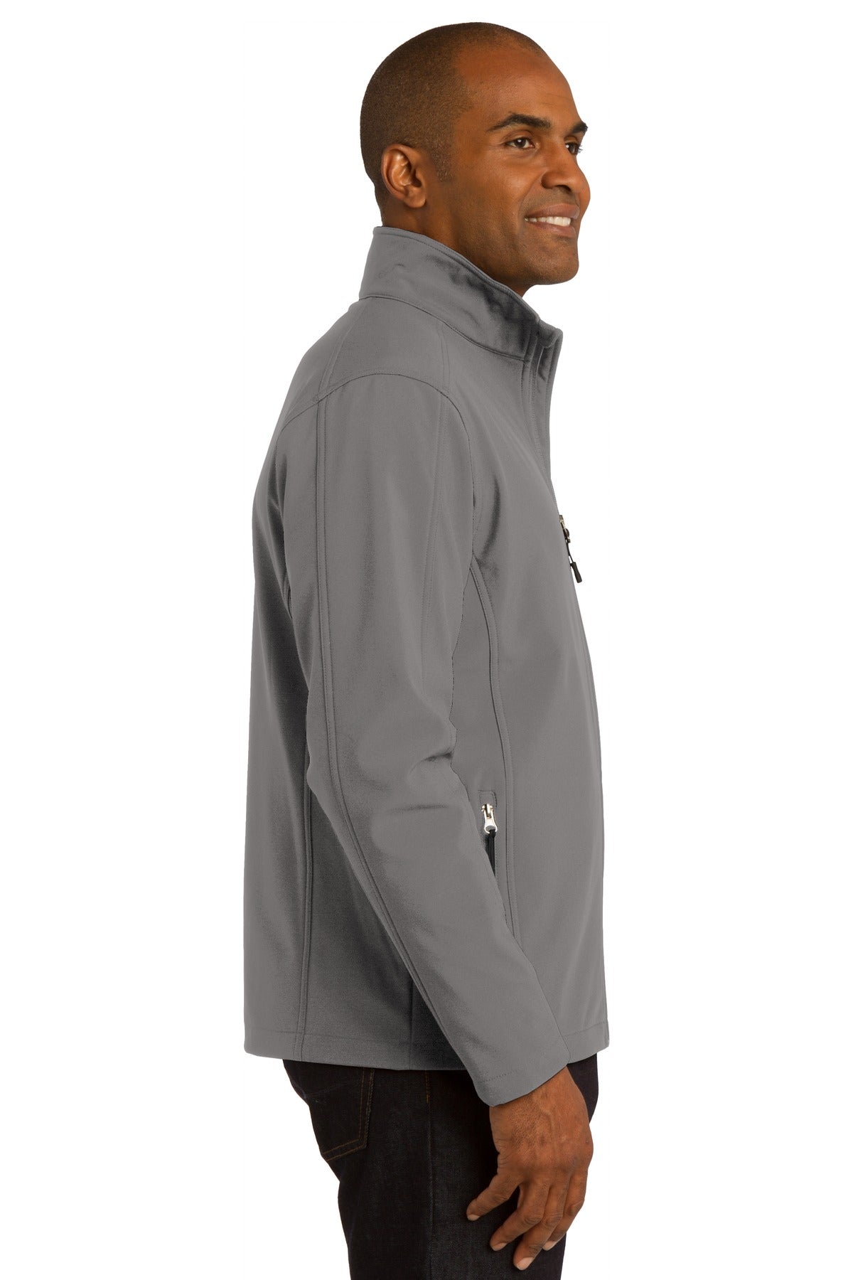 Deep Smoke Port Authority Core Soft Shell Jacket. J317