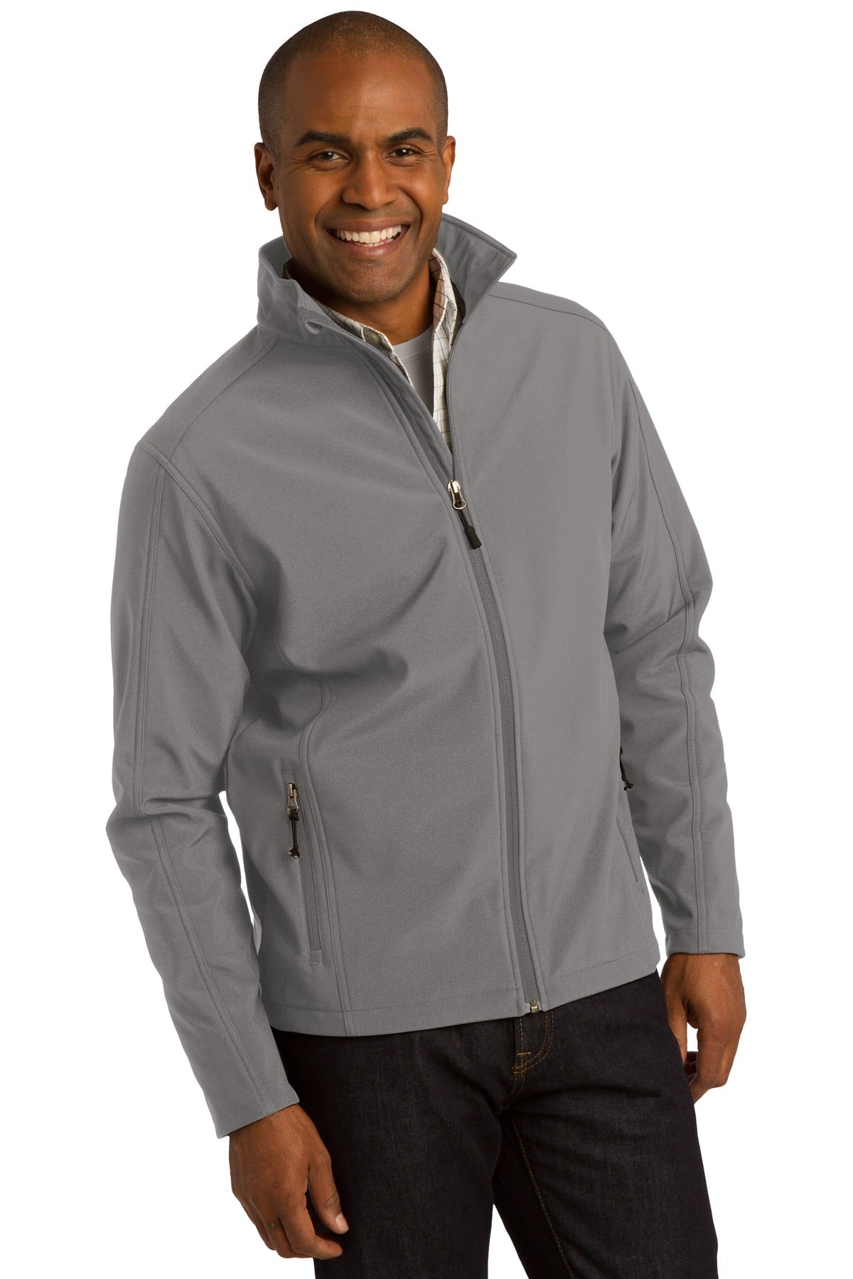 Deep Smoke Port Authority Core Soft Shell Jacket. J317