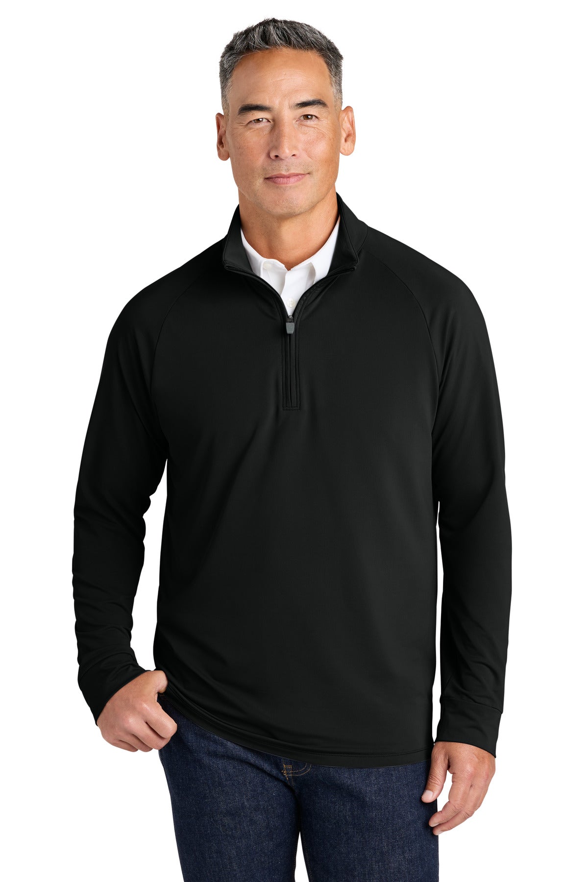 DeepBlack Brooks Brothers Luxe Performance 1/4-Zip BB18214