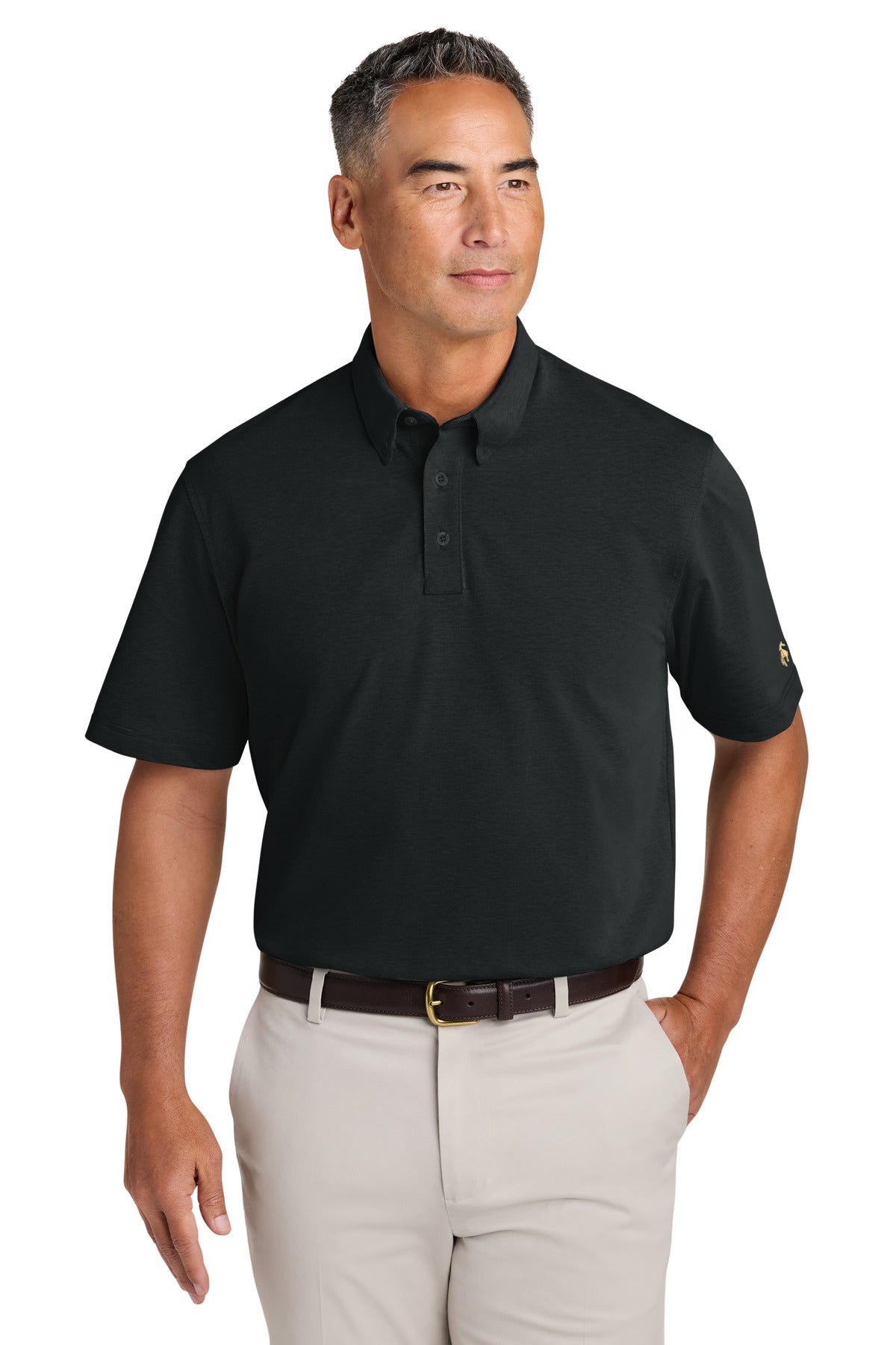 DeepBlack Brooks Brothers Pinpoint Pique Dress Polo BB18222