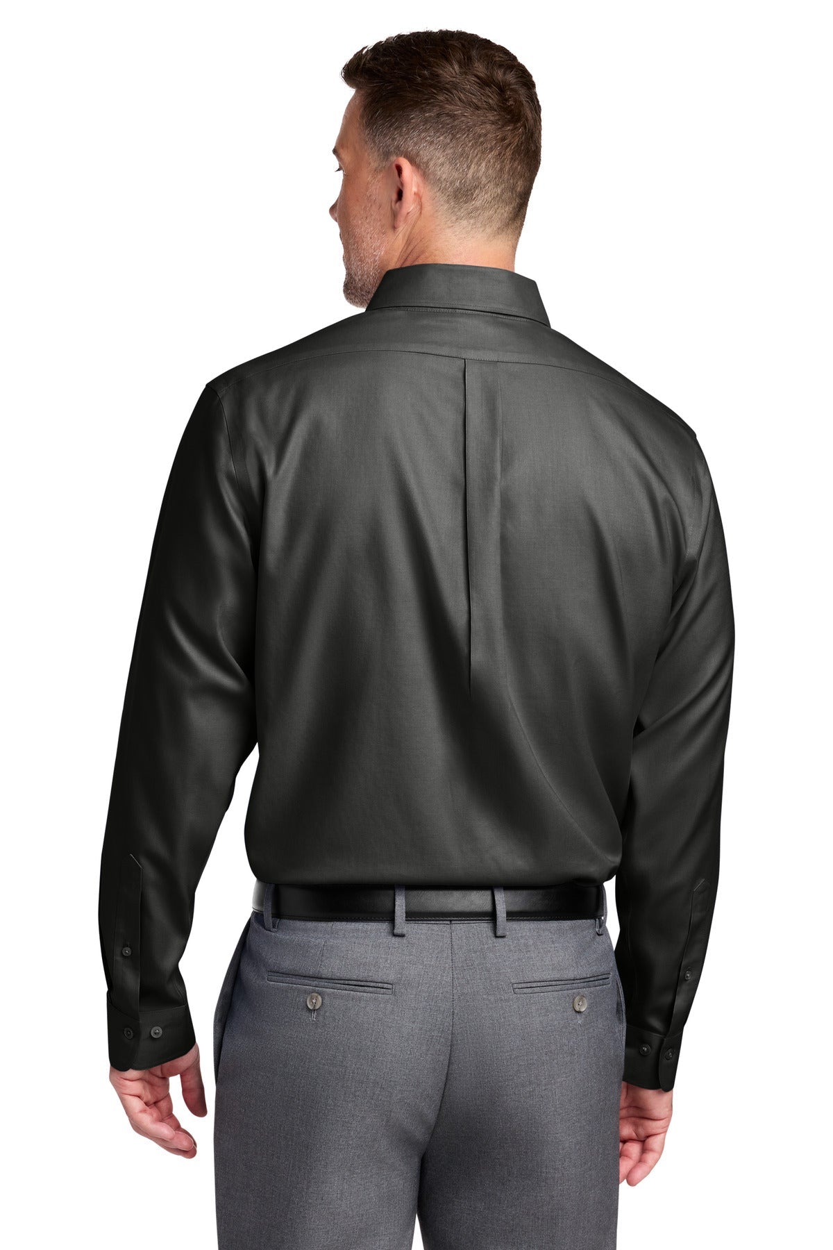 DeepBlack Brooks Brothers Tall Wrinkle-Free Stretch Nailhead Shirt TBB18002