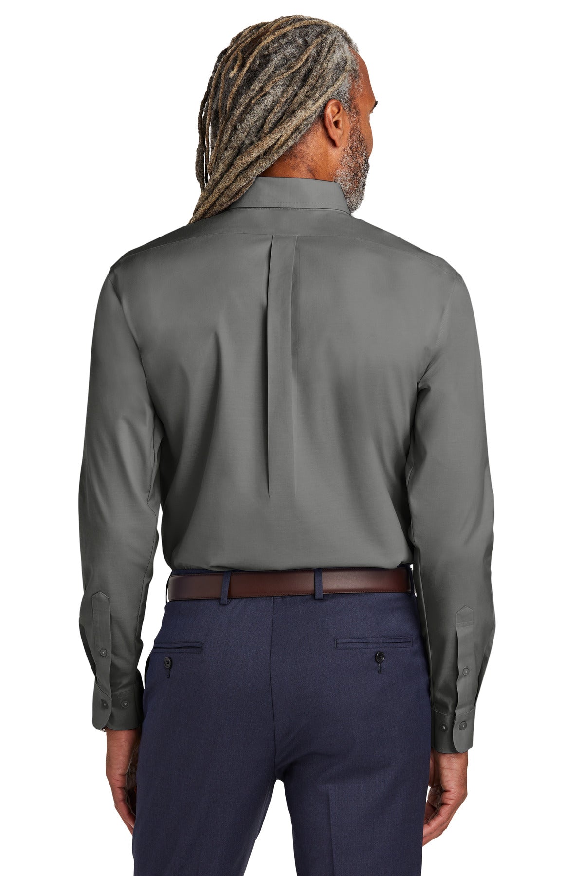 DeepBlack Brooks Brothers Tall Wrinkle-Free Stretch Pinpoint Shirt TBB18000