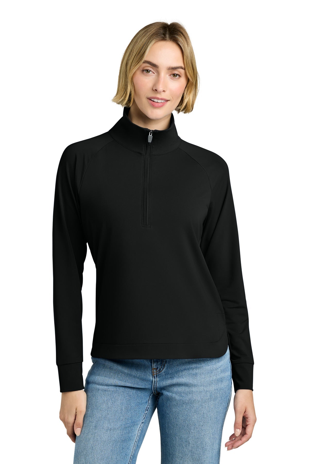 DeepBlack Brooks Brothers Women's Luxe Performance 1/4-Zip BB18215