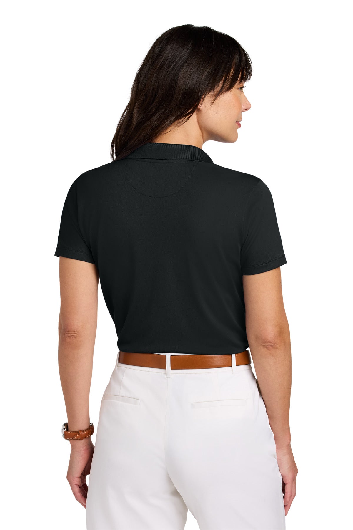 DeepBlack Brooks Brothers Women's Mesh Pique Performance Polo BB18221
