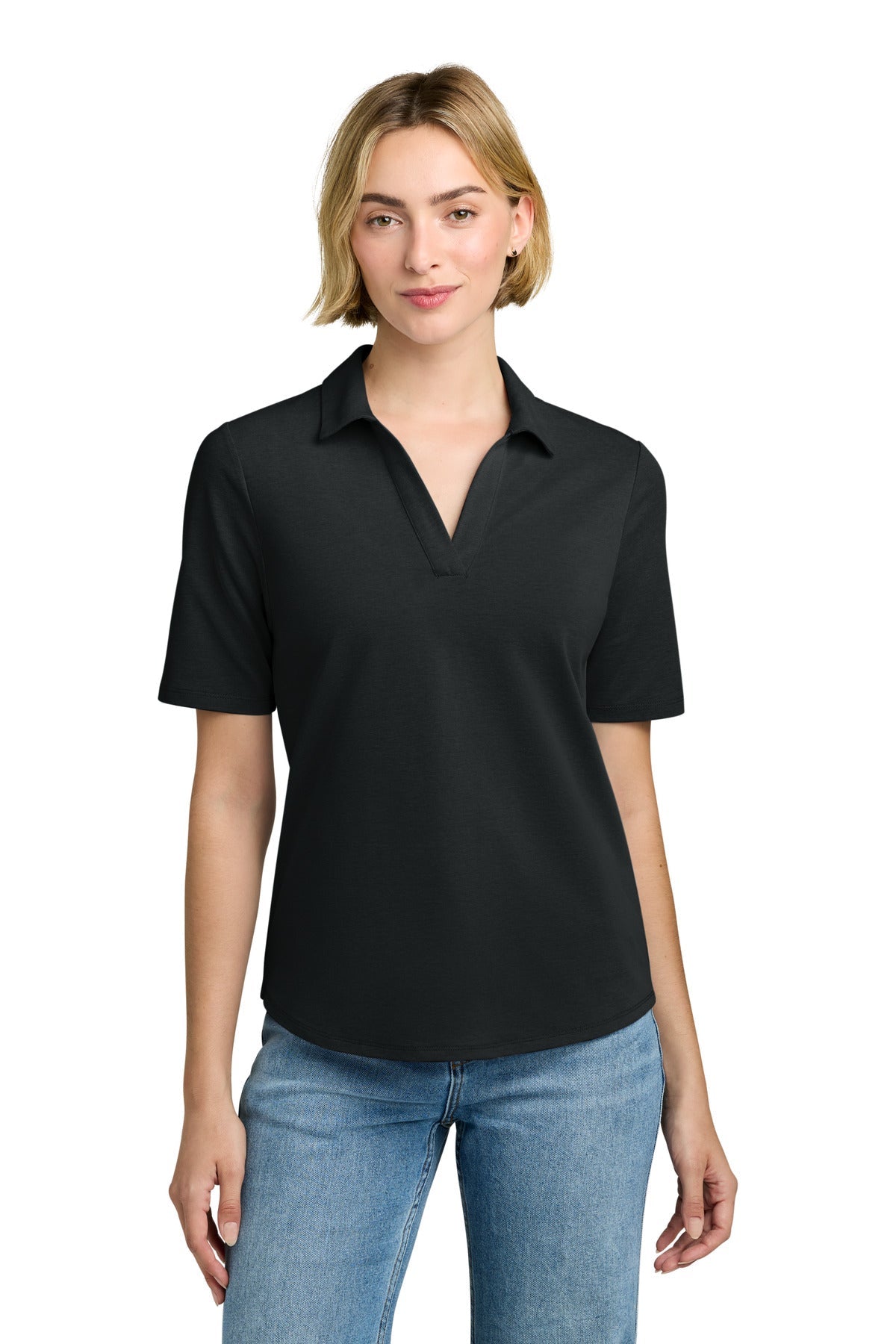 DeepBlack Brooks Brothers Women's Pinpoint Pique Polo BB18223