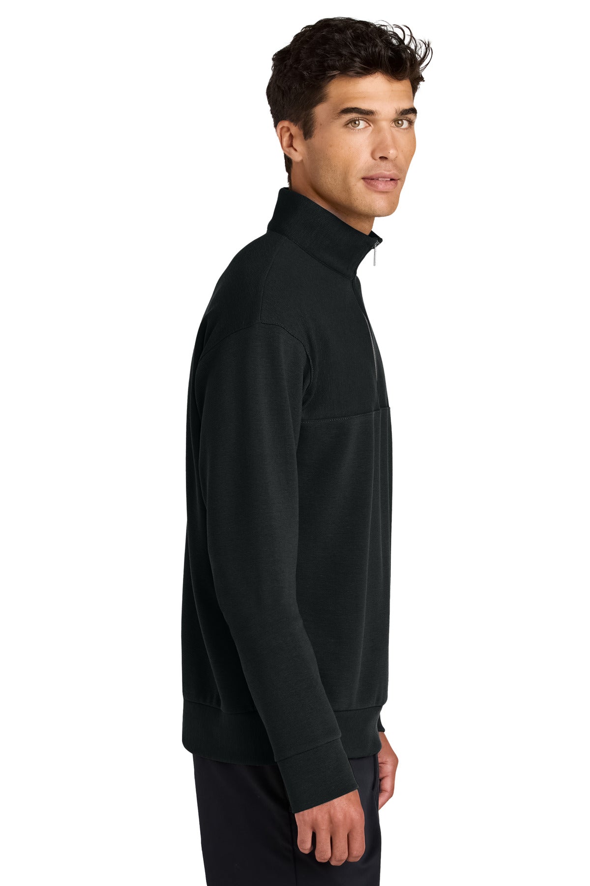 DeepBlack Mercer+Mettle Linear Texture 1/4-Zip MM3040