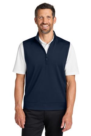 DeepBlack Port Authority C-FREE Double Knit 1/4-Zip Vest K880V