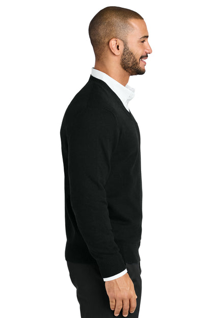 DeepBlack Port Authority Easy Care V-Neck Sweater SW2850