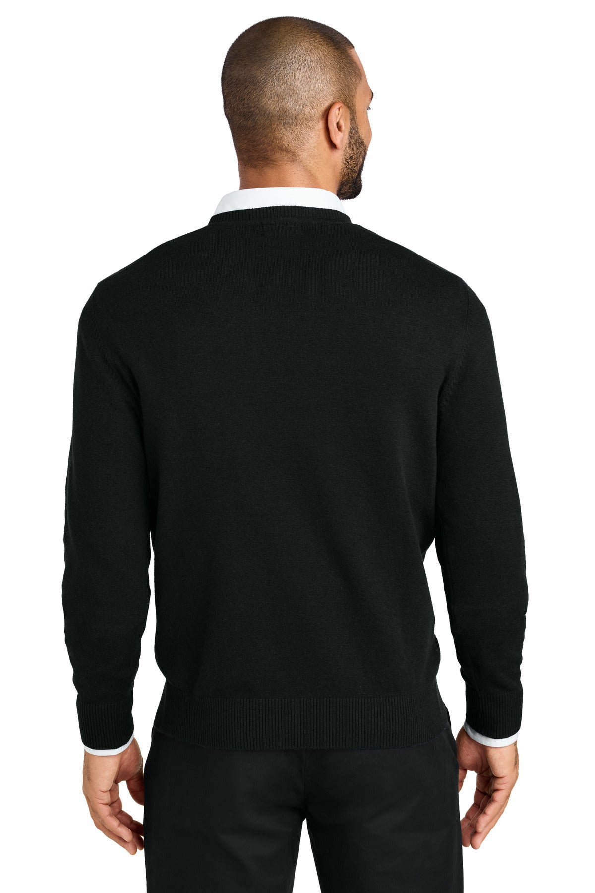 DeepBlack Port Authority Easy Care V-Neck Sweater SW2850