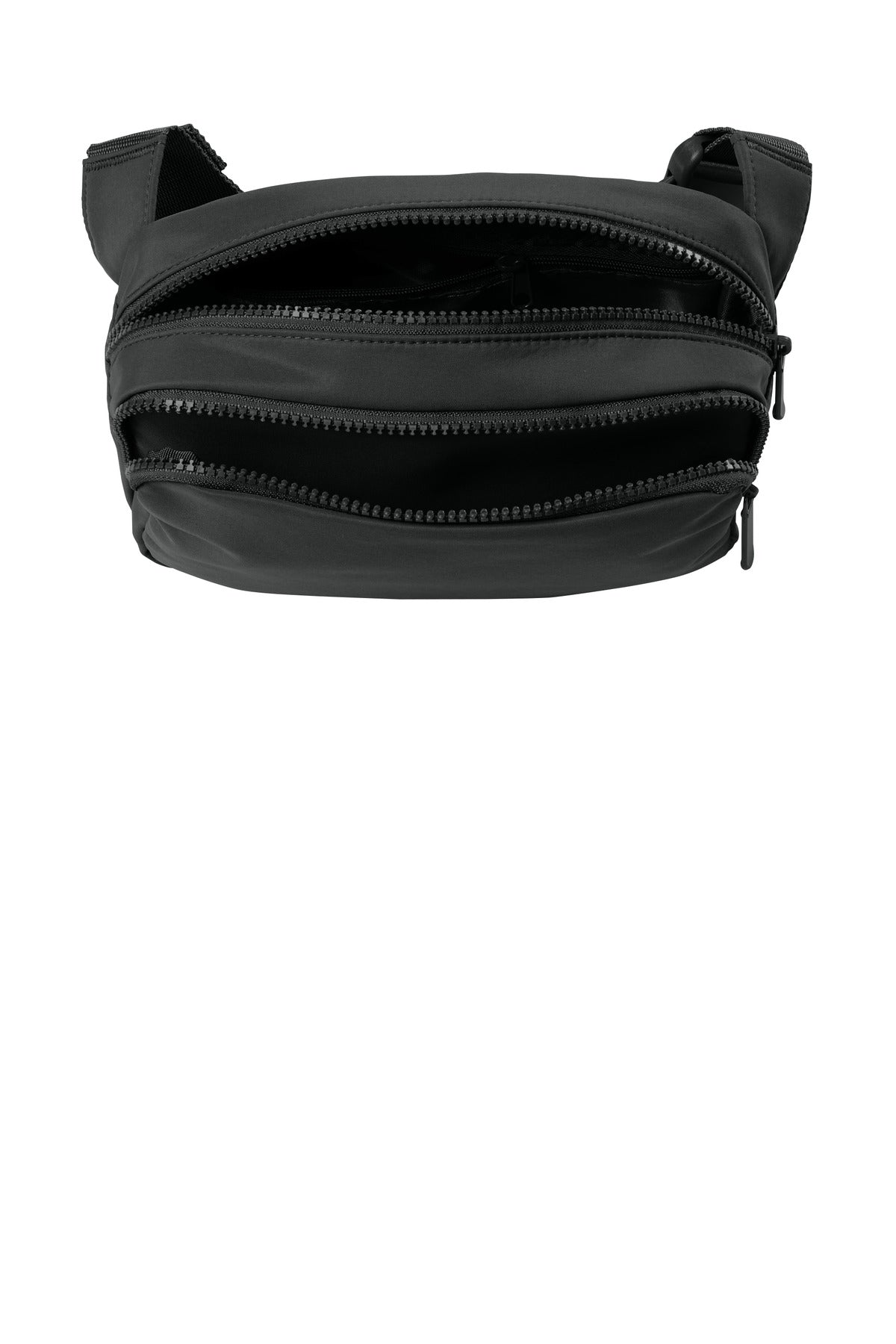 DeepBlack Port Authority Matte Dual-Compartment Crossbody BG938